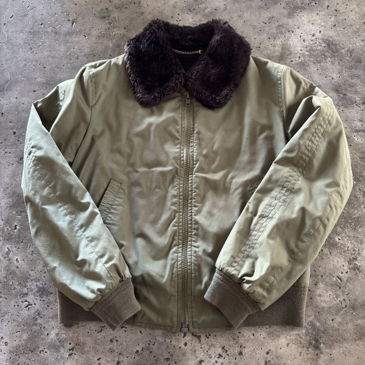 Saks Fifth Avenue Vintage Flight Jacket Size US M / EU 48-50 / 2 - 1 Thumbnail