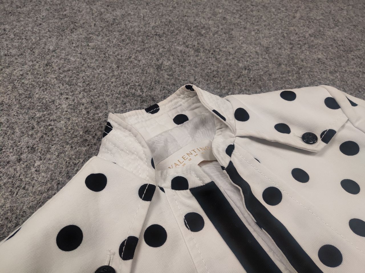 Valentino Valentino Roman Vintage Blazer jacket white black polka dots Size M / US 6-8 / IT 42-44 - 16 Thumbnail