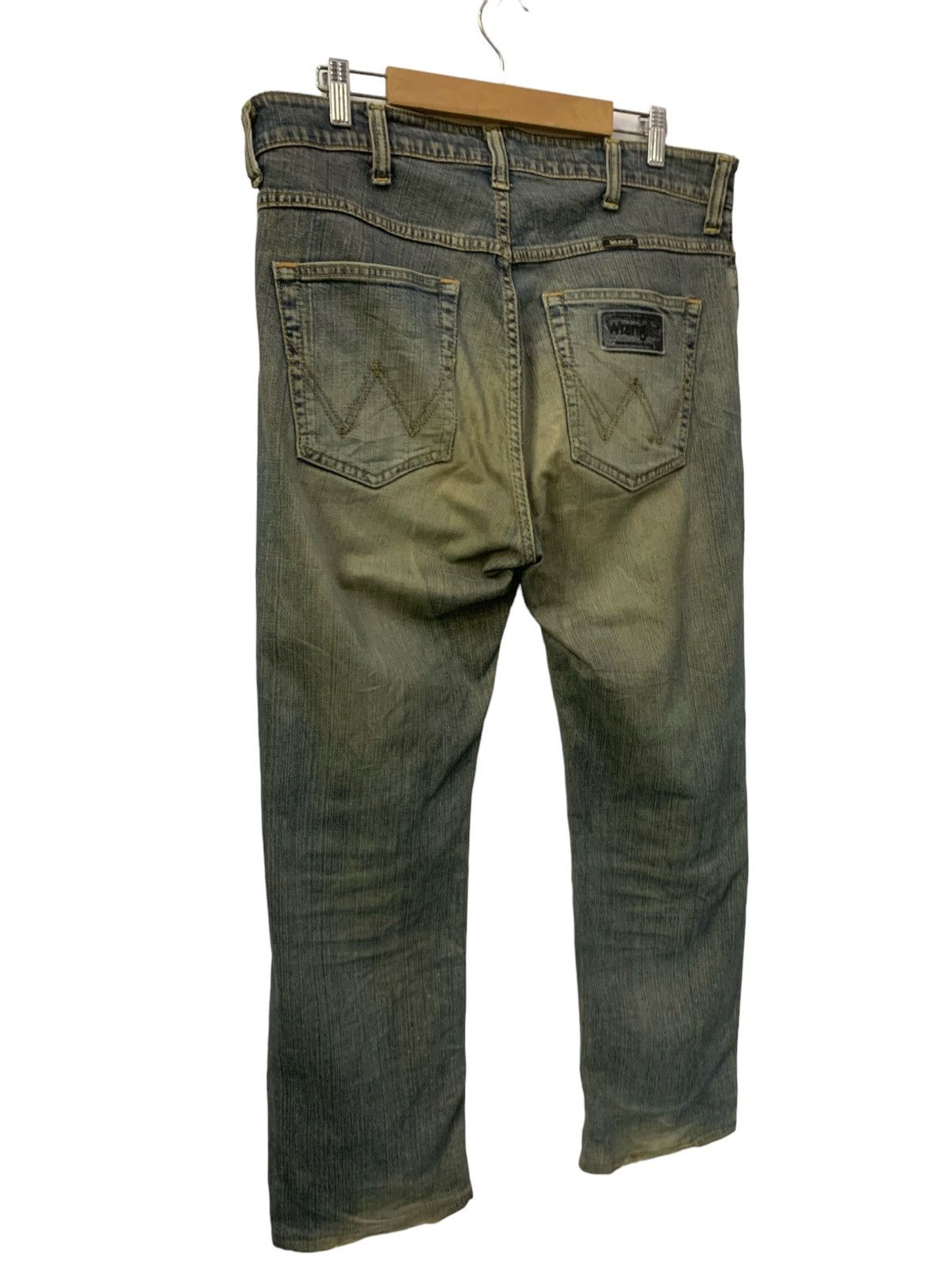 If Six Was Nine Wrangler Mudwash Distressed Jeans (A37) Size US 34 / EU 50 - 10 Thumbnail