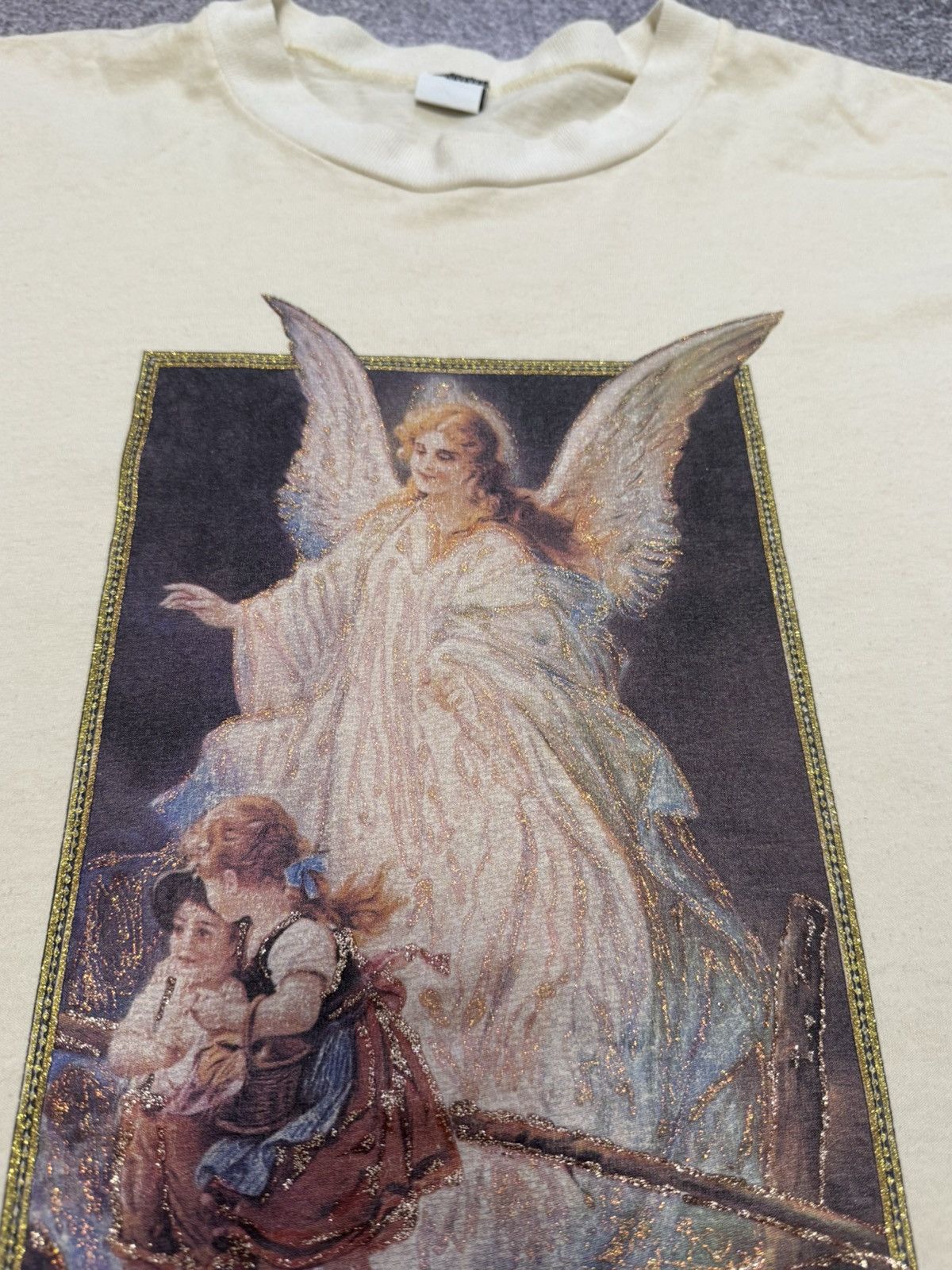 Vintage Vintage Guardian Angel T Shirt Made in USA Tee y2k Jesus Size US XXL / EU 58 / 5 - 9 Thumbnail