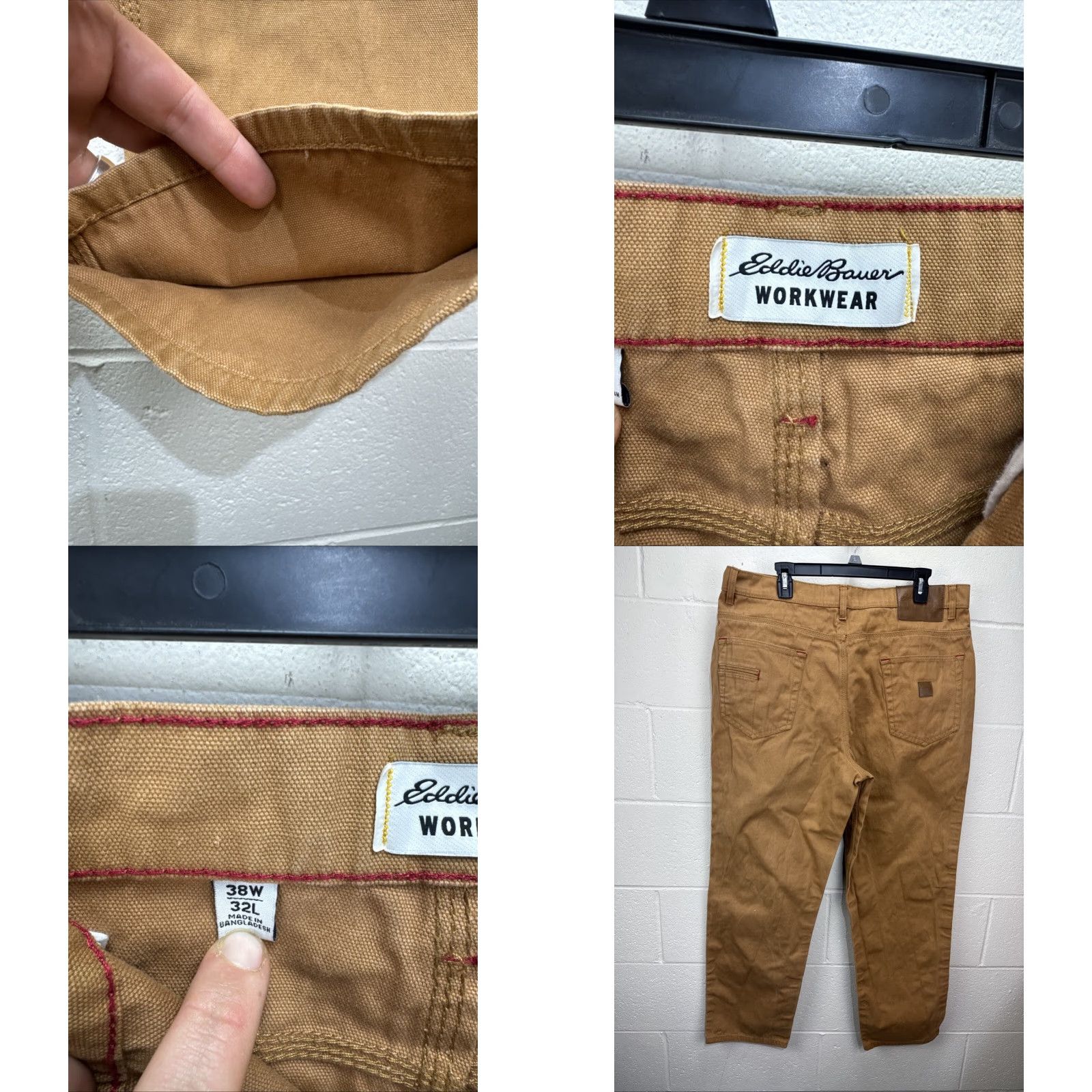 Eddie Bauer Eddie Bauer Workwear Brown Canvas Pants Relaxed Fit 38x32 Utility Men’s Size US 38 / EU 54 - 8 Thumbnail