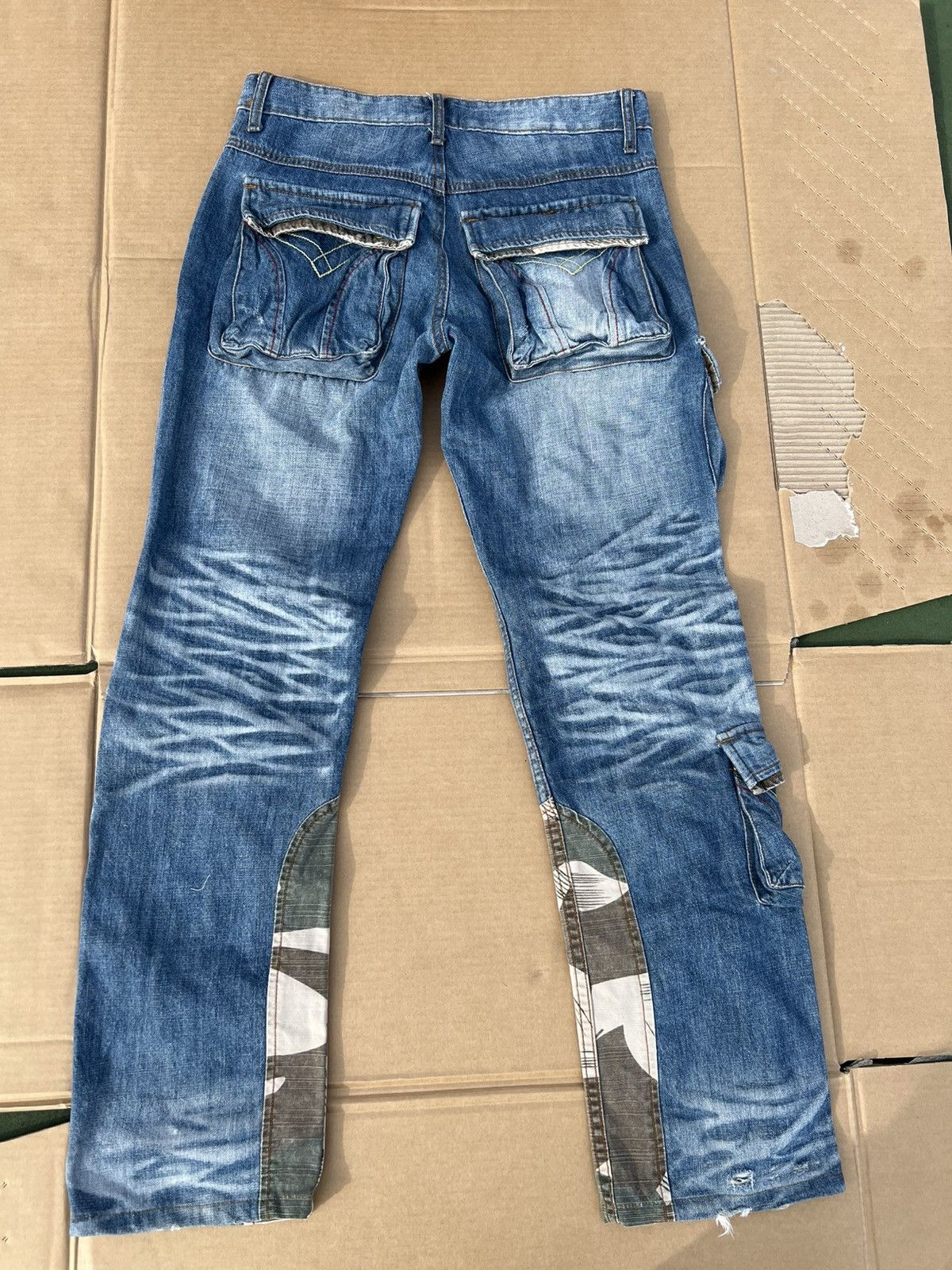 Japanese Brand Joneaa Japanese Streetwear Patchwork Jeans Size US 32 / EU 48 - 2 Thumbnail