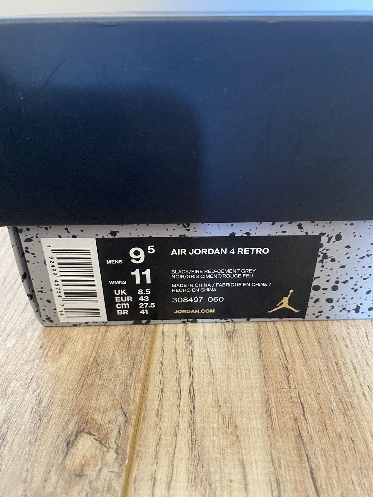Jordan Brand × Nike Air Jordan 4 retro bred 2019 Size US 9.5 / EU 42-43 - 8 Thumbnail