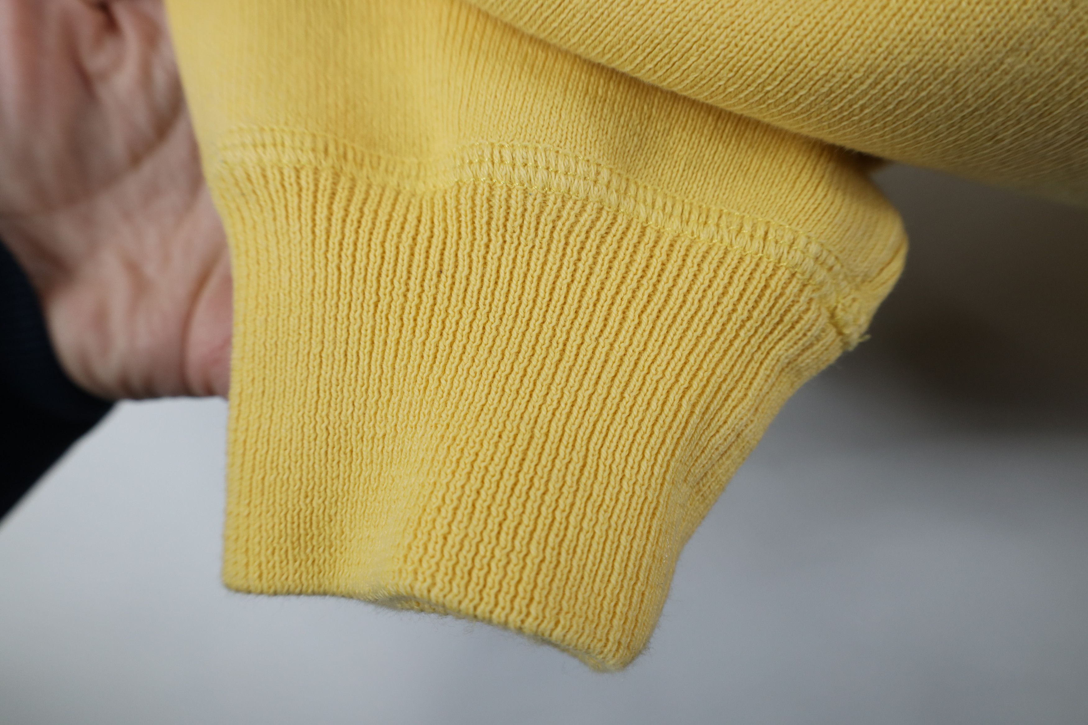 Ralph Lauren Vintage 90s Ralph Lauren Cotton Ribbed Knit Sweater Yellow Size US L / EU 52-54 / 3 - 8 Thumbnail