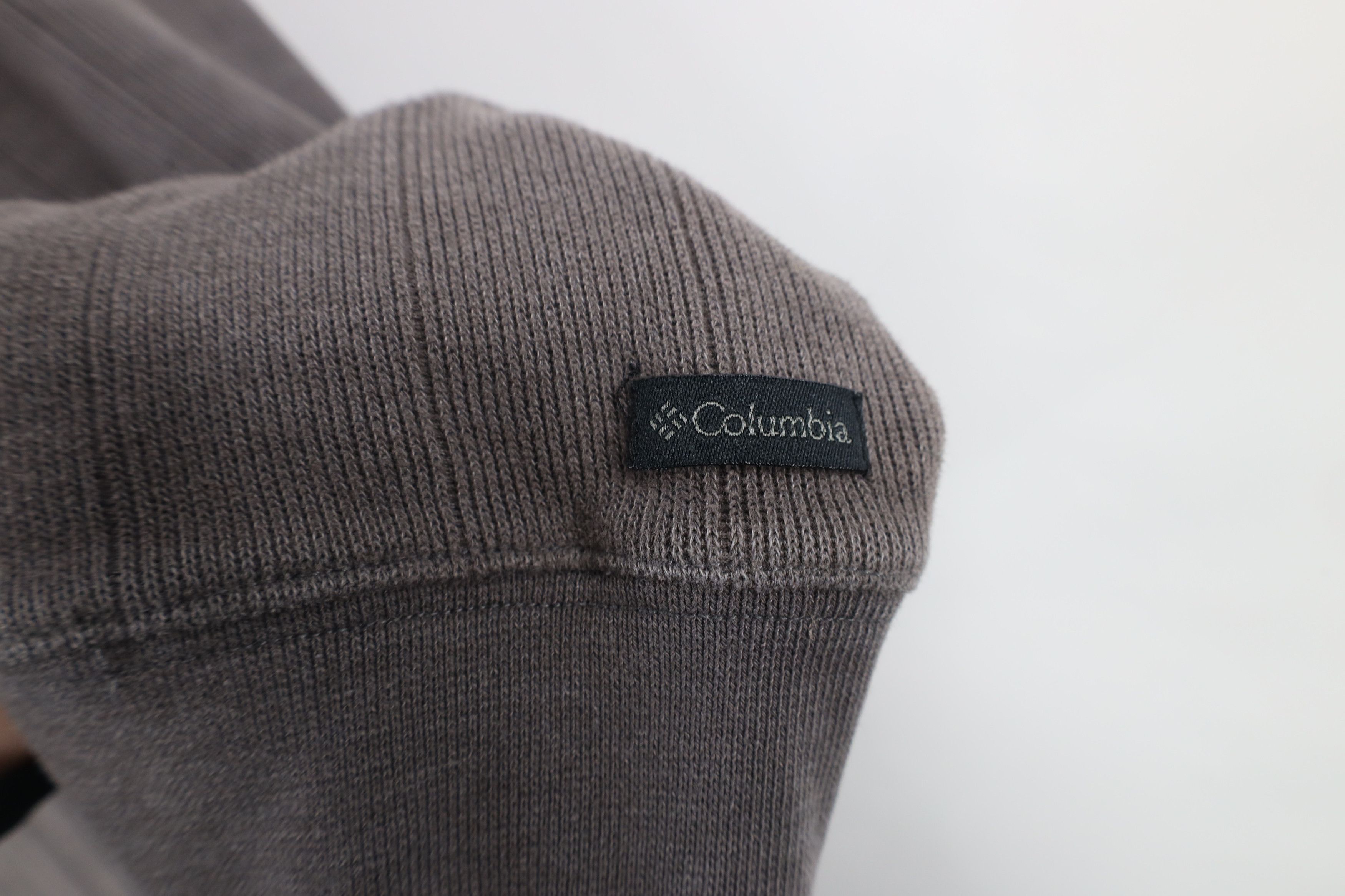 Columbia × Vintage Vintage 90s Columbia Heavyweight Ribbed Knit Sweater Gray Size US XXL / EU 58 / 5 - 4 Thumbnail
