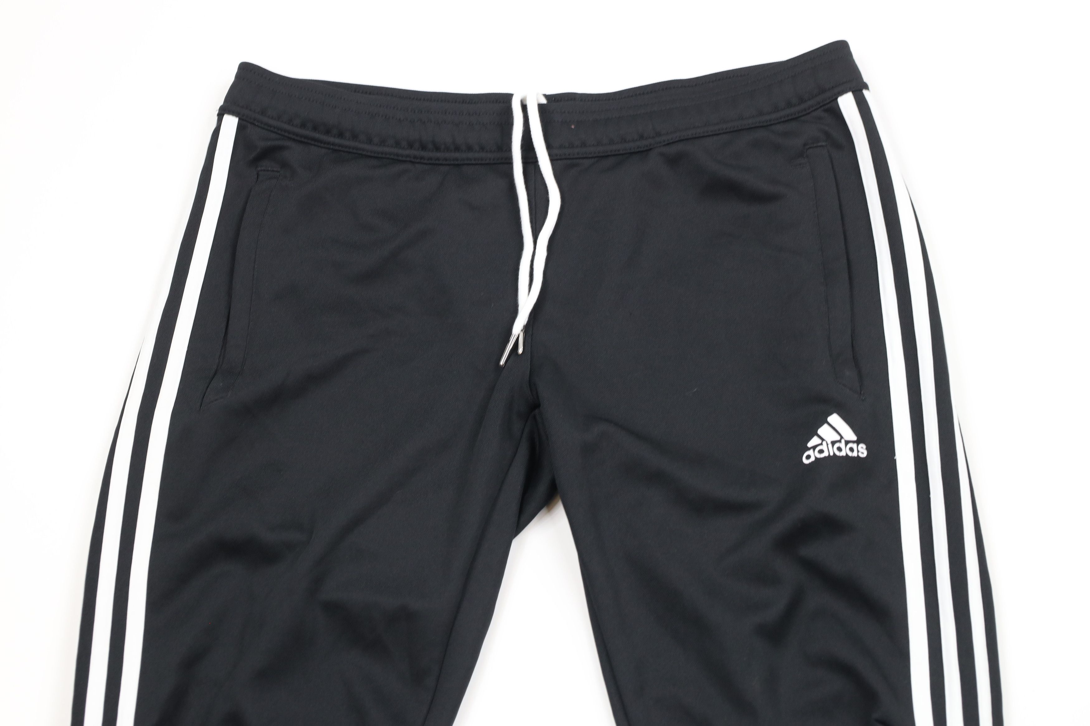 Adidas × Vintage Vintage Adidas Out Striped Tapered Leg Soccer Pants Black Size US 34 / EU 50 - 2 Thumbnail