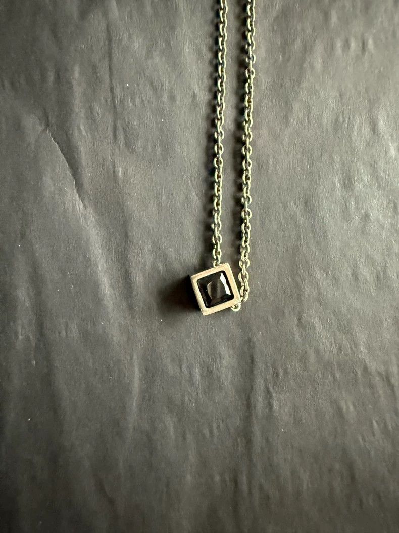 Yves Saint Laurent Saint LaurentBlack Agate Necklace 2502-Nextarrow Size ONE SIZE - 2 Thumbnail