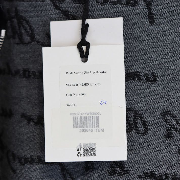 Berluti o1rshd1 Scritto Zip Up Hoodie in Noir Size US L / EU 52-54 / 3 - 8 Thumbnail