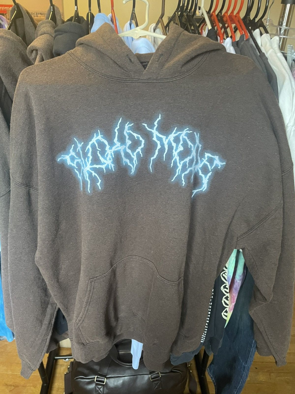 Image of Travis Scott Sicko Mode Hoodie Washed in Brown, Men's (Size XL)