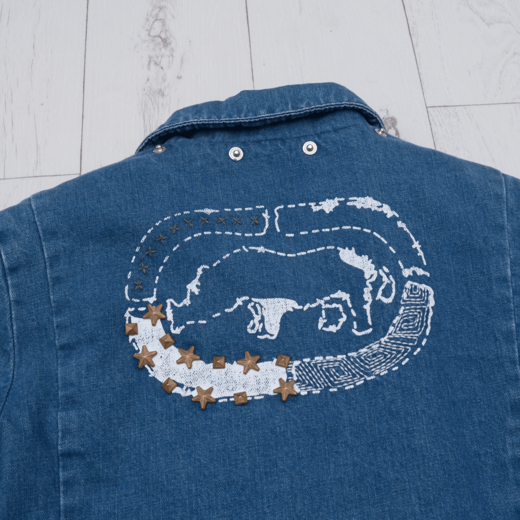 Ecko Unltd. × Vintage RARE Y2K VINTAGE ECKO UNLTD RED DENIM JACKET Size s Size S / US 4 / IT 40 - 8 Thumbnail