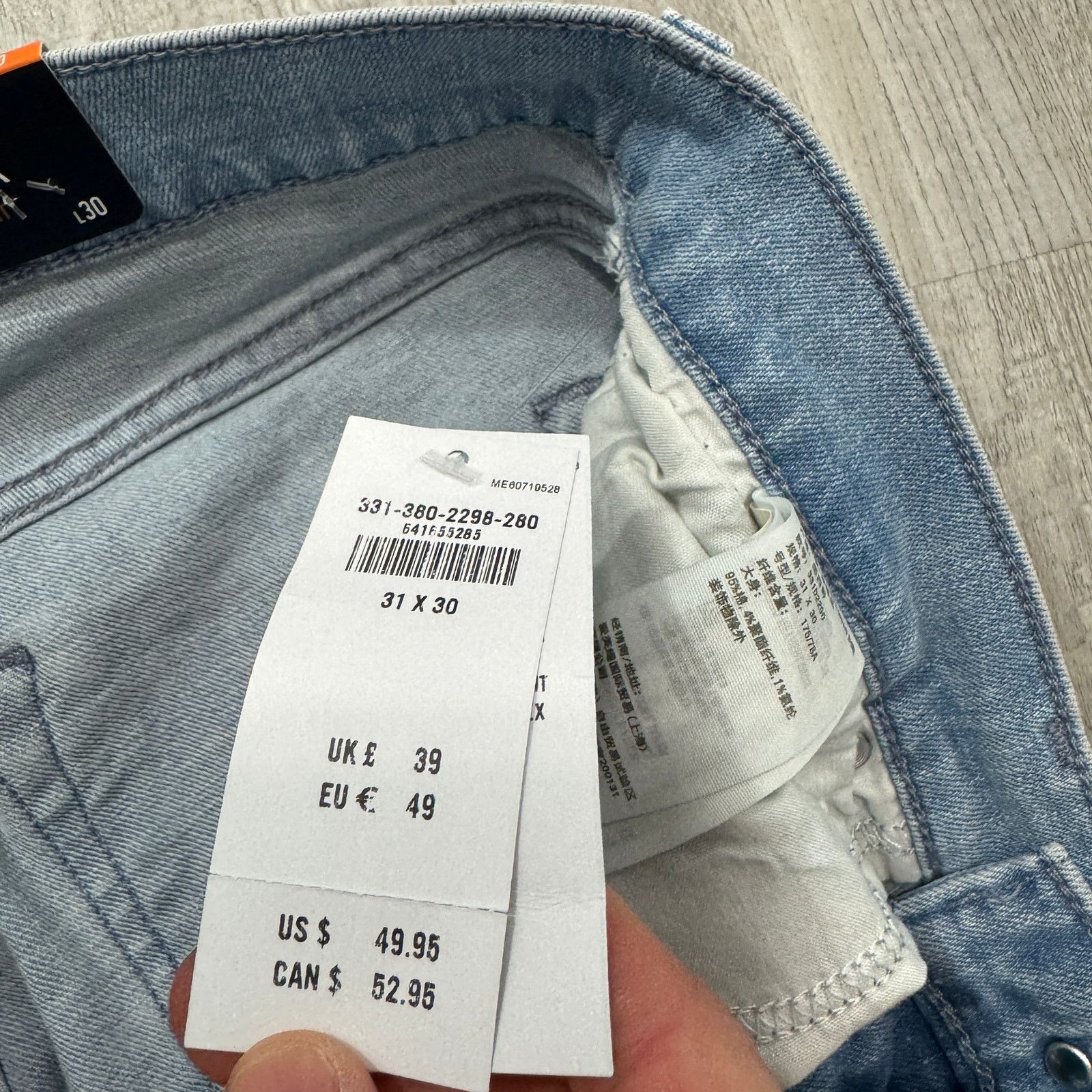 Hollister NEW Hollister Epic Flex Slim Straight Jeans Men's 31 x 30 Size US 31 - 4 Thumbnail