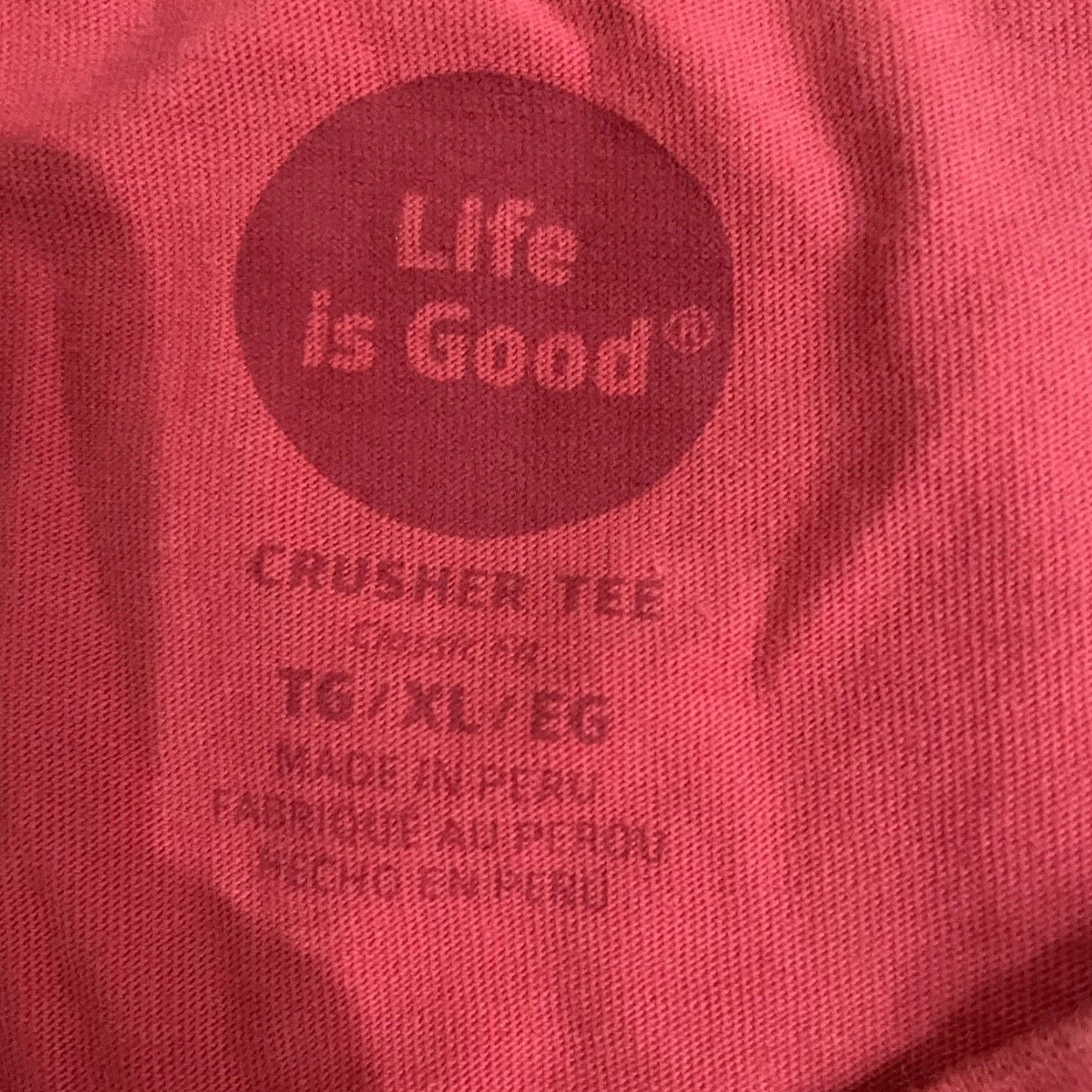 Life is Good Life is Good T-Shirt Men's XL Red "May the Course Be With You" Casual Shirt Size US XL / EU 56 / 4 - 3 Thumbnail