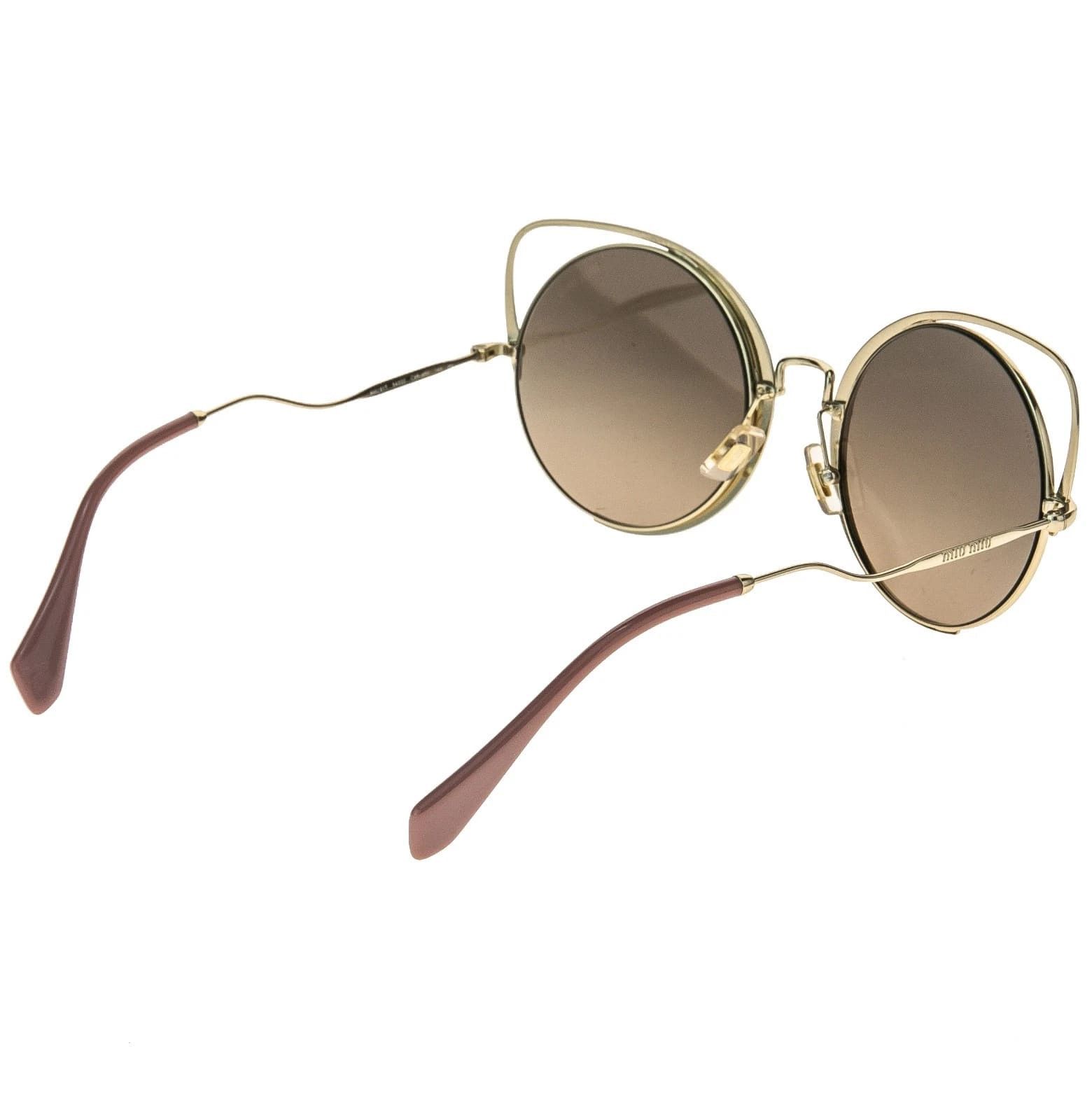 Miu Miu MIU MIU 51T MU51TS SQENIQUE Enamel Pink Mirror Sunglasses Size ONE SIZE - 6 Thumbnail