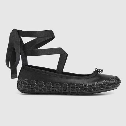 o1loc1c0226 814545 Gucci Cub3d Ballet Flat in Black