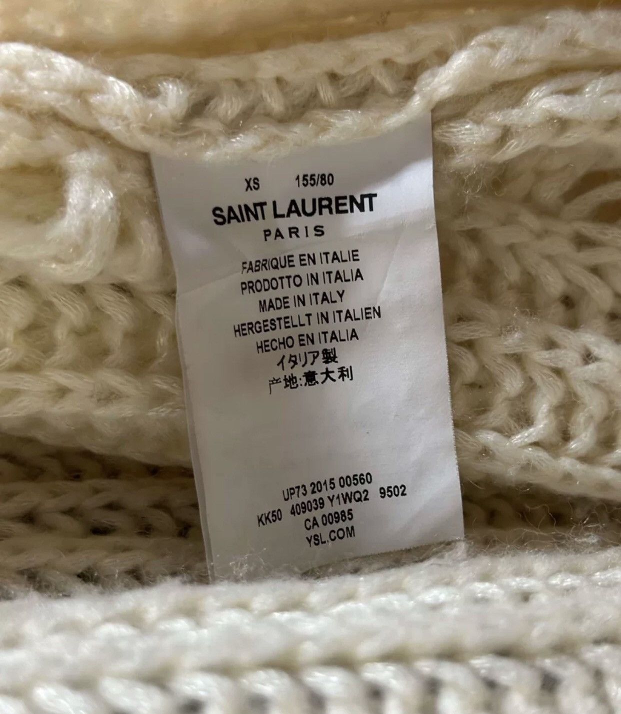 Saint Laurent Paris × Yves Saint Laurent Saint Laurent Paris knit cardigan shirt 2409-Nextarrow Size US XS / EU 42 / 0 - 4 Thumbnail