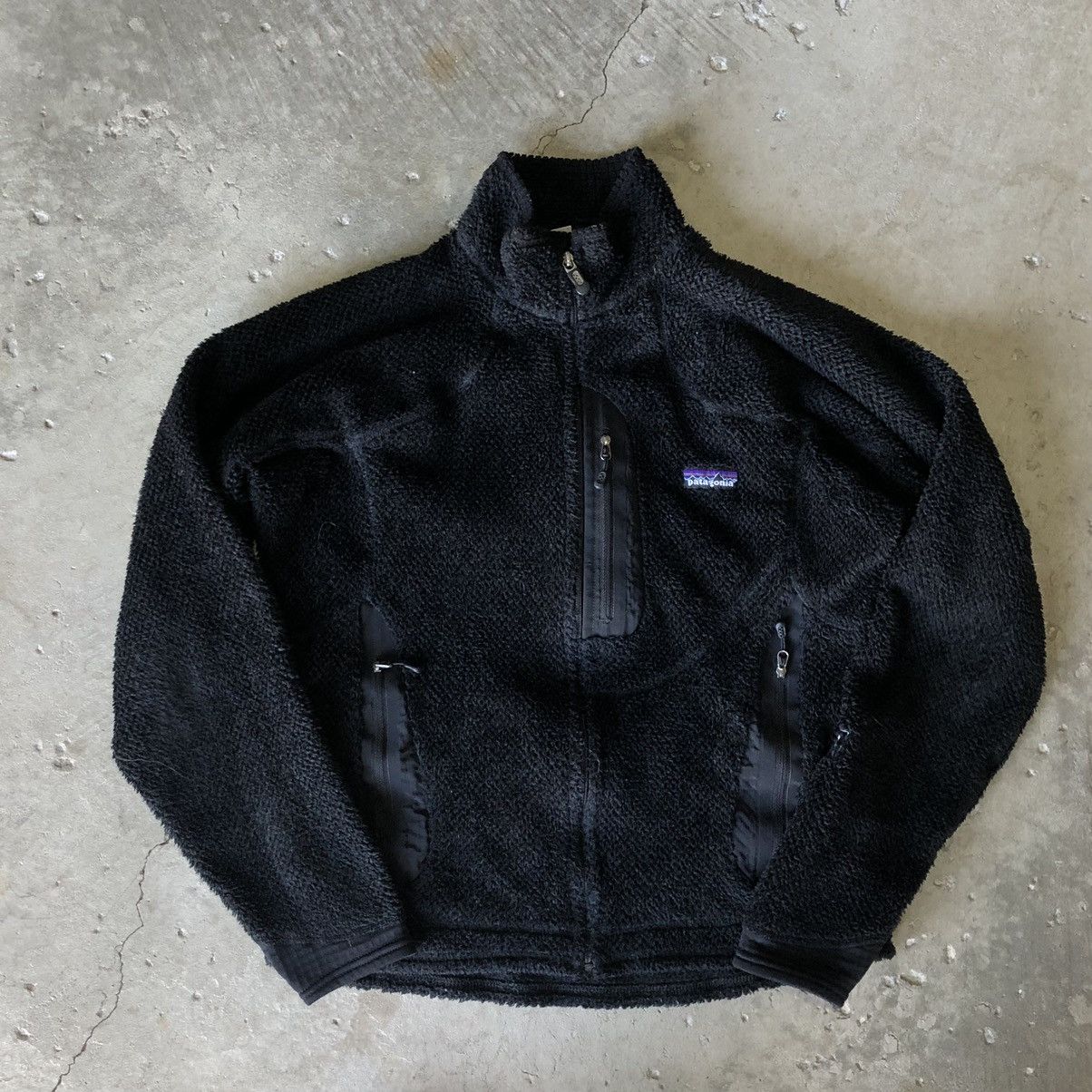 image of Patagonia R2 Regulator Deep Pile Polartec Fleece Jacket in Black, Men's (Size Small)