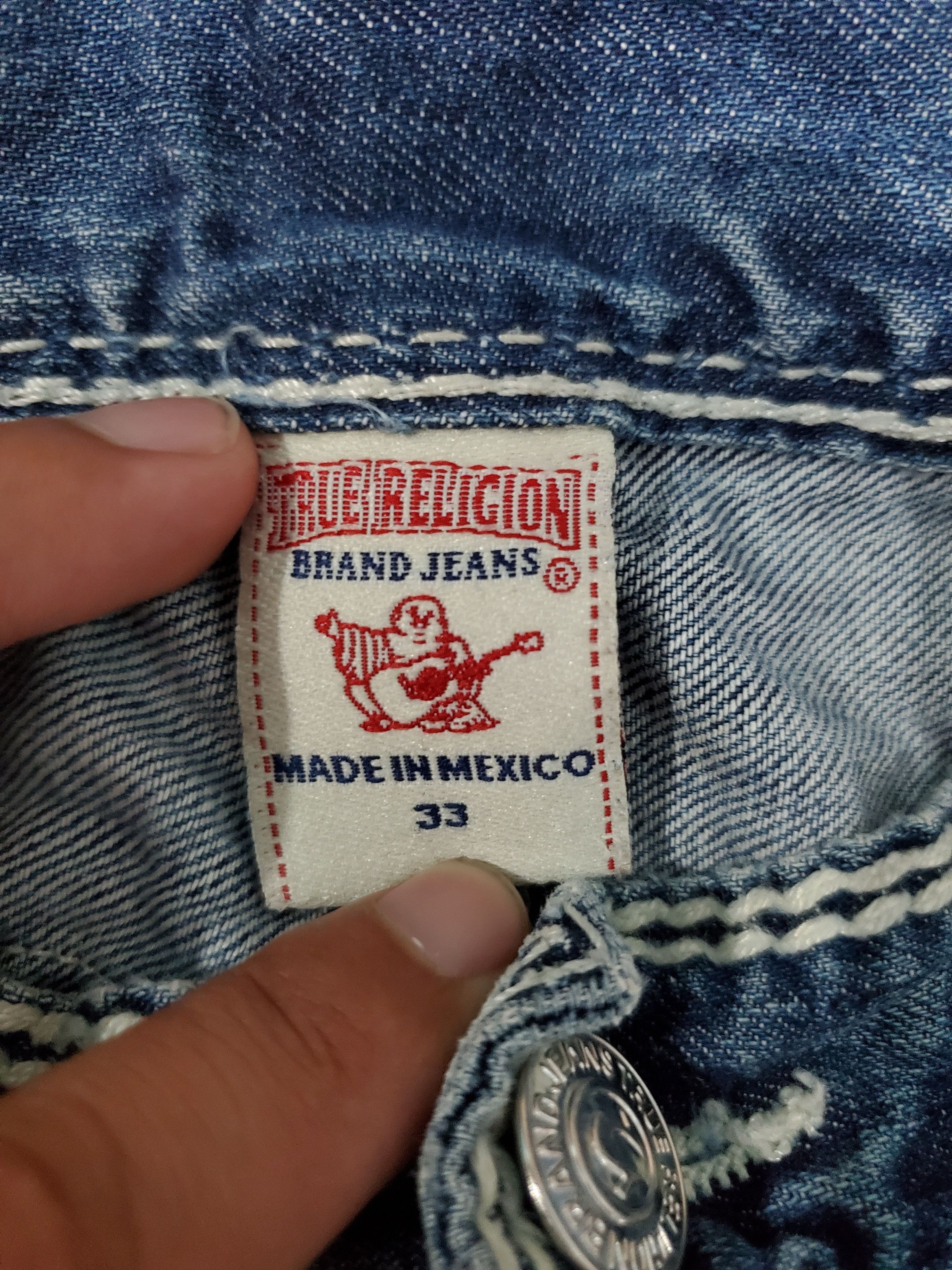 Japanese Brand Vintage True Religion Baggy Denim Jeans Size US 33 - 7 Thumbnail