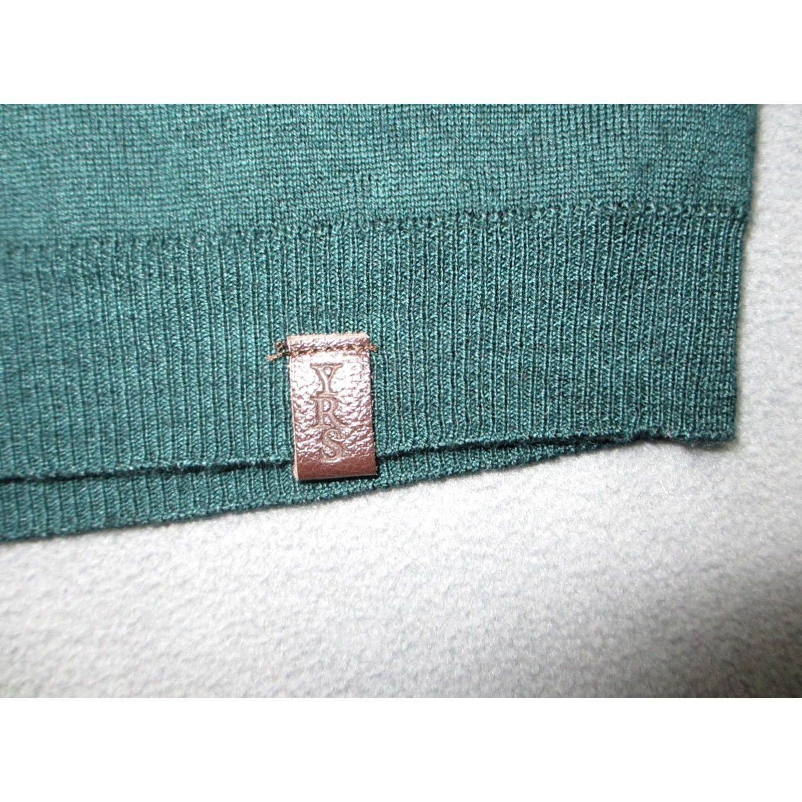 Vintage YRS Years Movement Sweater Mens XL Forest Green Merino Wool Knit V-Neck Pullover Size US XL / EU 56 / 4 - 5 Thumbnail