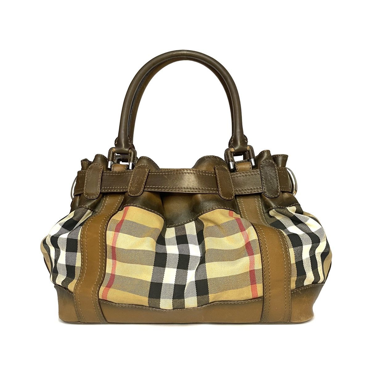 Burberry Burberry Beaton House Check Satchel Bag Size ONE SIZE - 5 Thumbnail