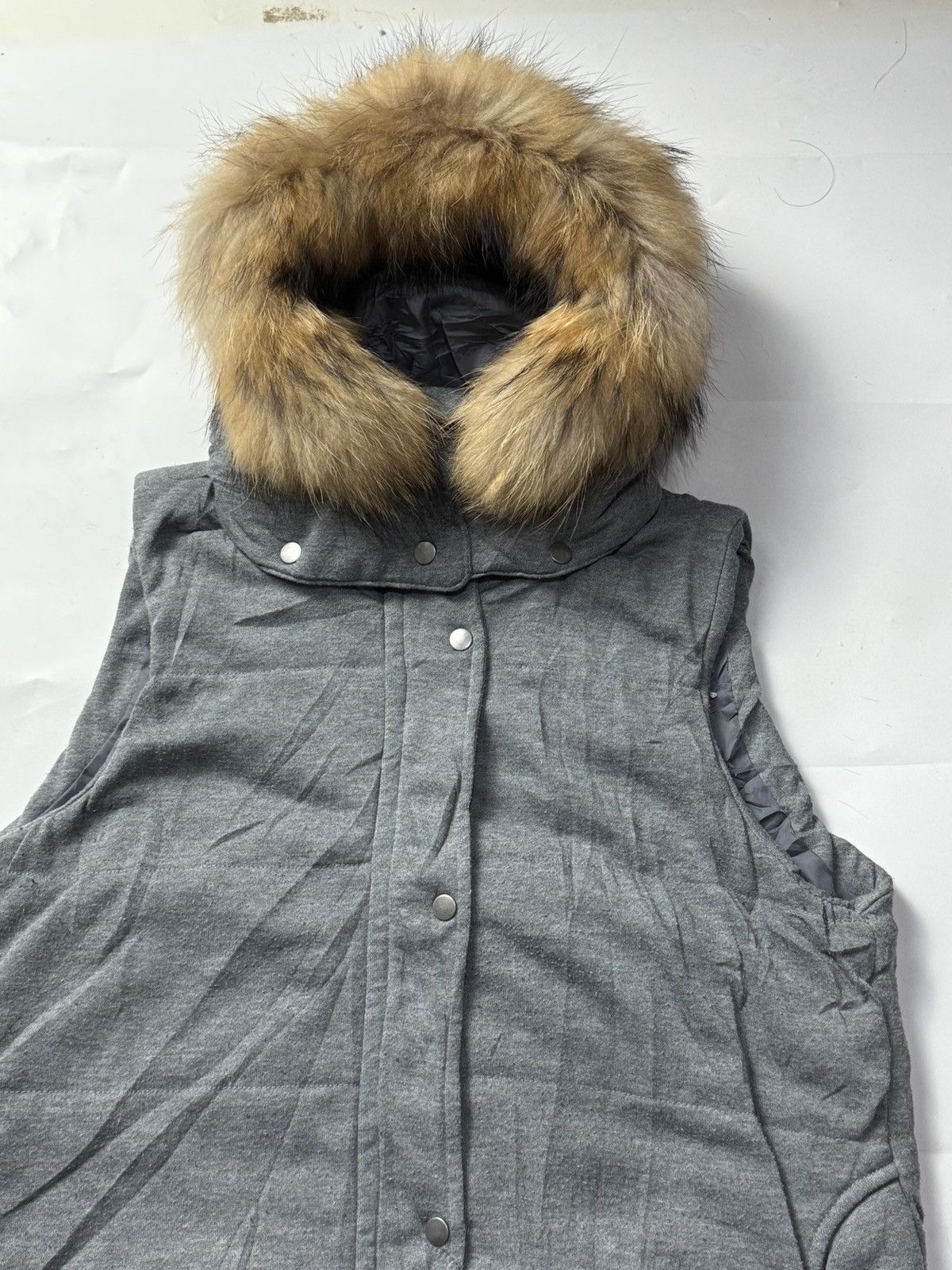 Japanese Brand Faux Fur Japanese Vest Hoodie Puffer Size US M / EU 48-50 / 2 - 4 Thumbnail