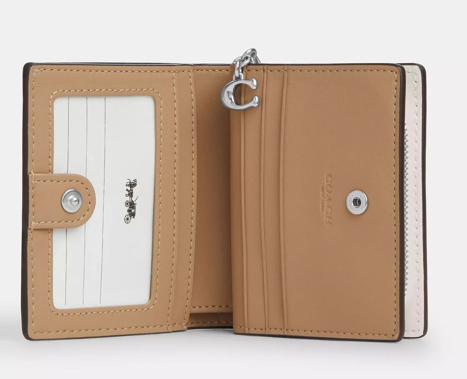 Coach Snap Wallet With Floral Applique CAP16 Size ONE SIZE - 5 Thumbnail