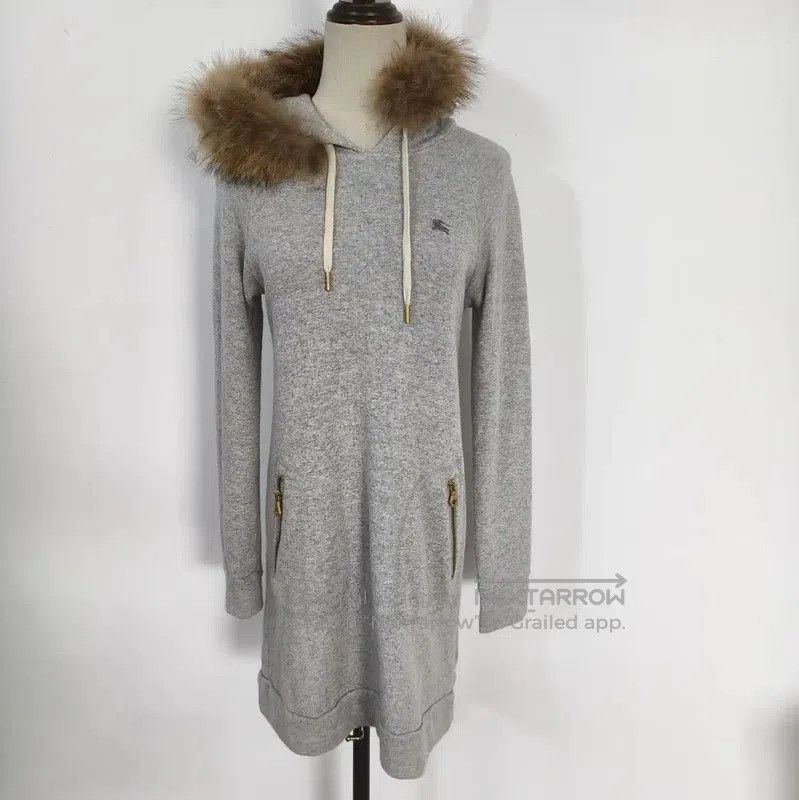 Burberry Burberry Grey Cotton Long Sleeve Dress for Women. Size M / US 6-8 / IT 42-44 - 1 Thumbnail