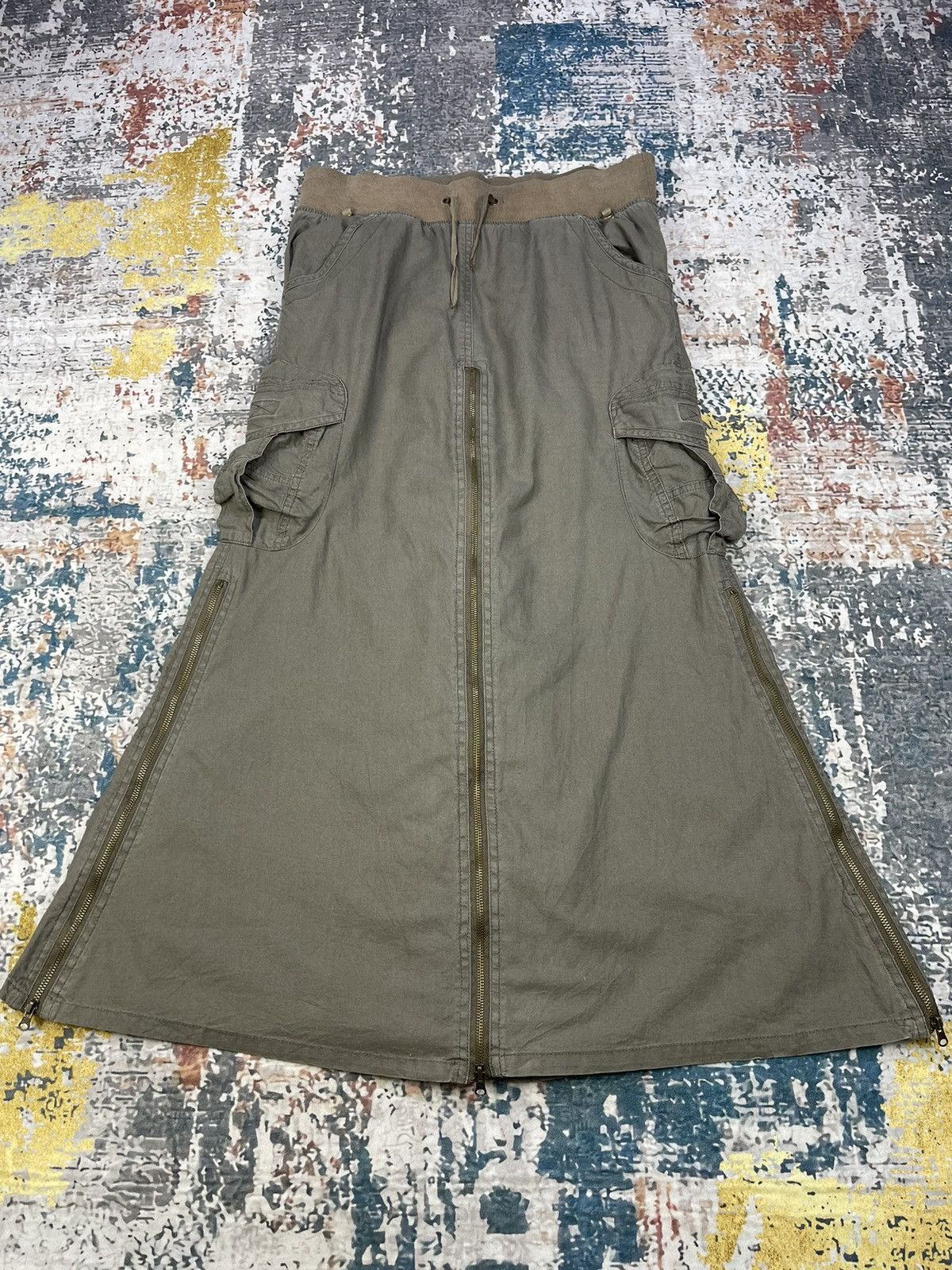 Le Grande Bleu (L.G.B.) Steals🔥G.O.A Styles Flared Cargo Skirts Size 31" - 2 Thumbnail