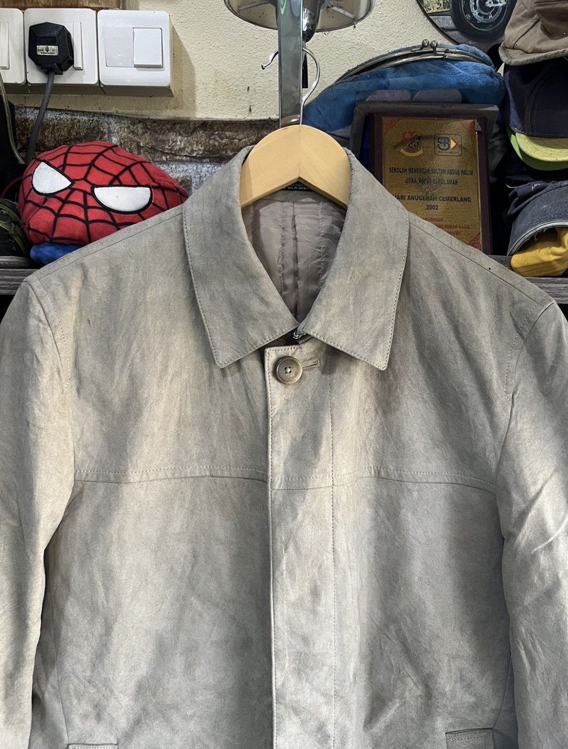 Yohji Yamamoto 🔥Vintage Ined Homme Yohji Yamamoto Suede Jacket Size US S / EU 44-46 / 1 - 4 Thumbnail