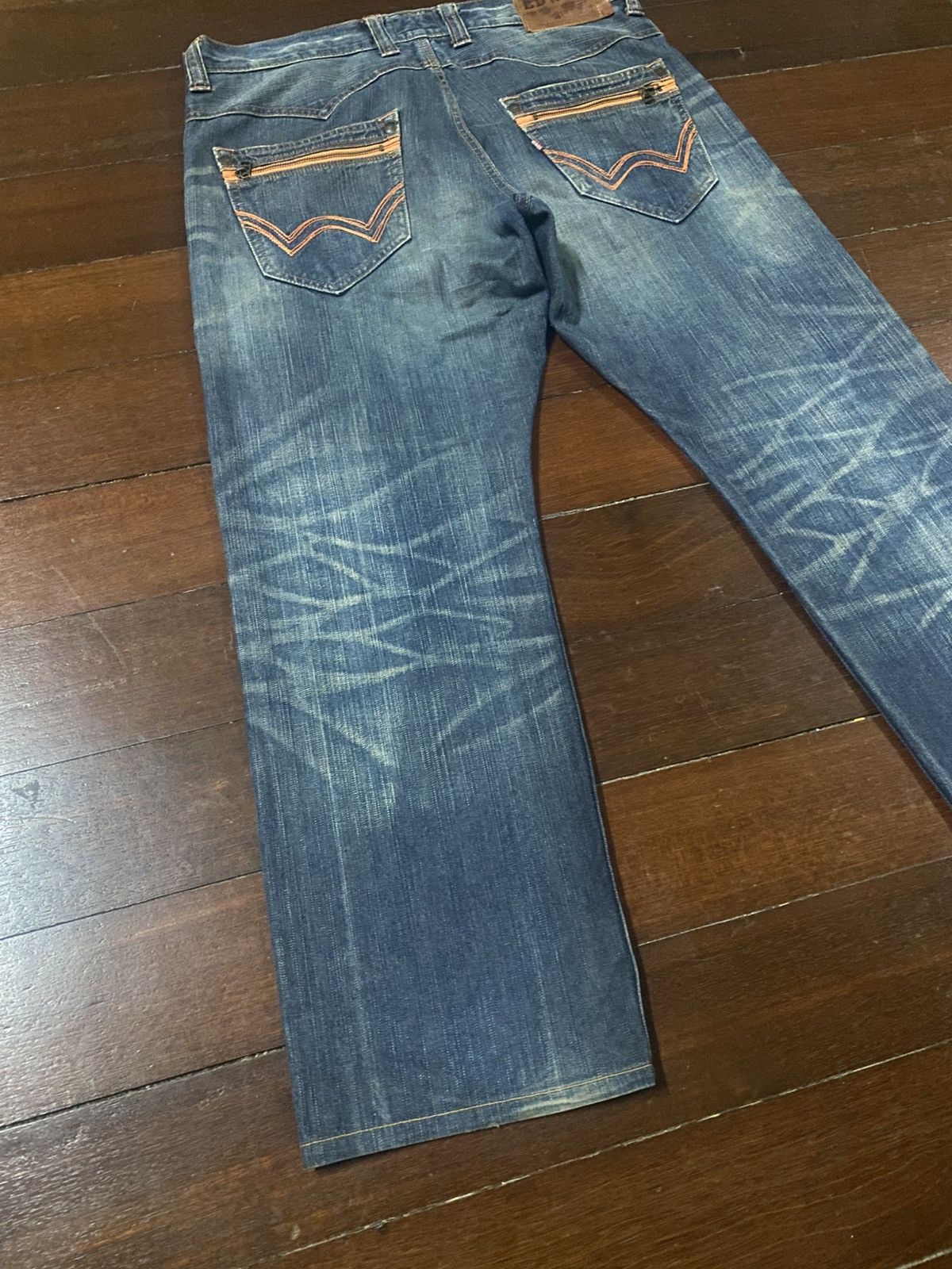If Six Was Nine Japanese Edwin Exclusive Flared Distressed Jeans wide leg Size US 39 - 12 Thumbnail