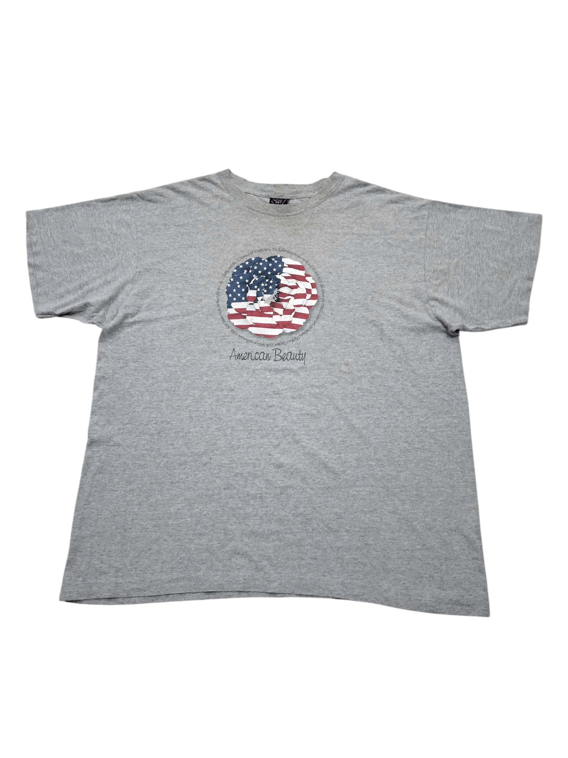 Vintage Vintage 90s American Beauty USA flag graphic t shirt Size US XL / EU 56 / 4 - 1 Thumbnail