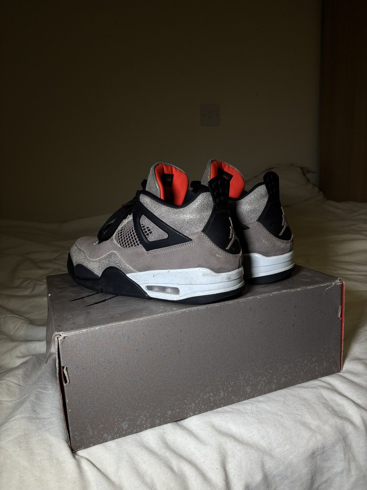Nike Nike Jordan 4 Retro Taupe Haze Size US 12 / EU 45 - 3 Thumbnail
