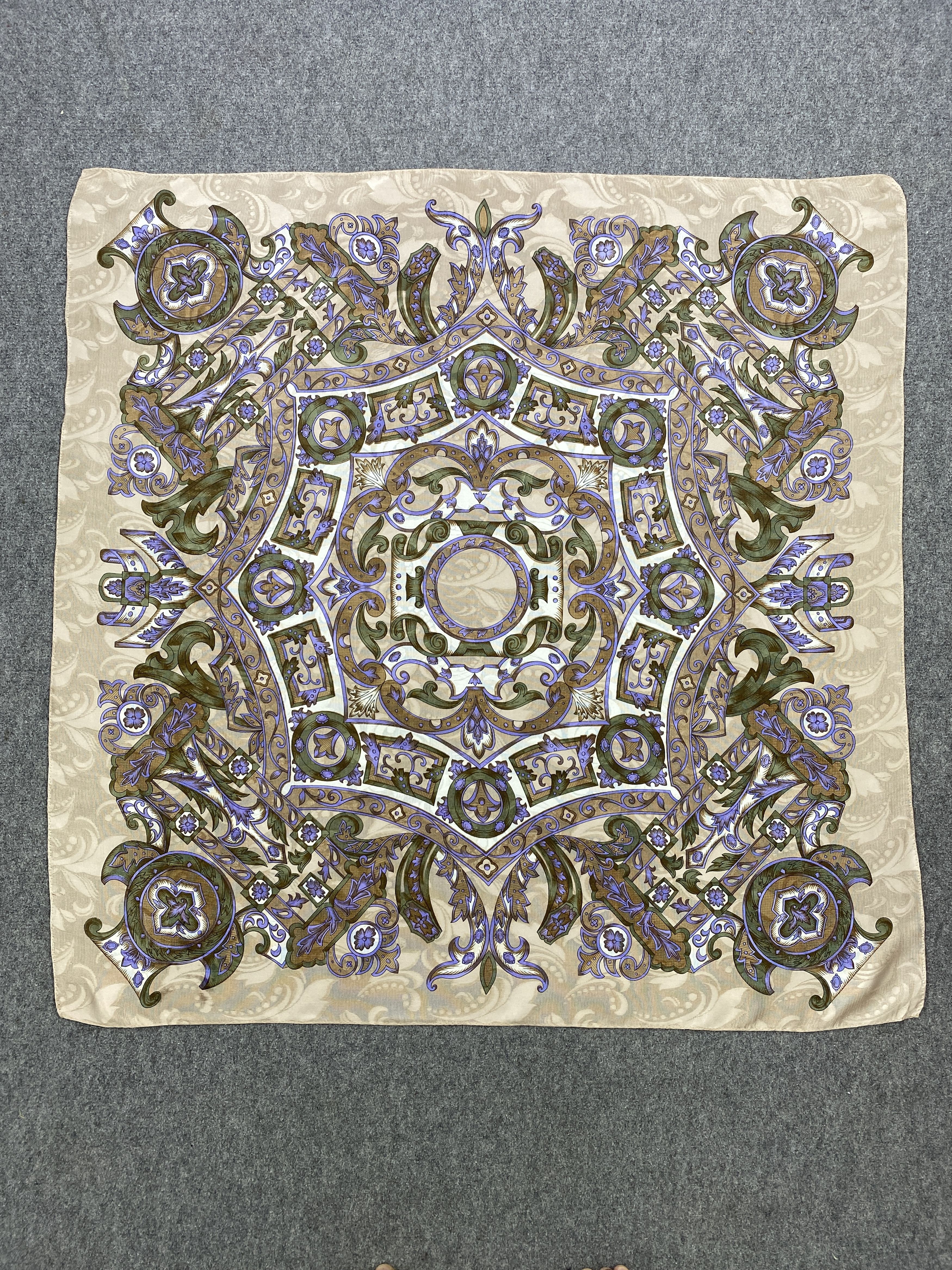 Japanese Brand Vintage Japanese Brand Silk Scarf SN0132 Size ONE SIZE - 6 Thumbnail