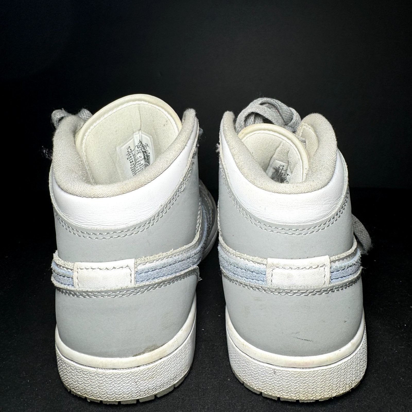Jordan Brand × Nike Nike Air Jordan 1 Mid Wolf Grey Aluminum Women's - Size 5.5 Size US 5.5 / IT 35.5 - 6 Thumbnail