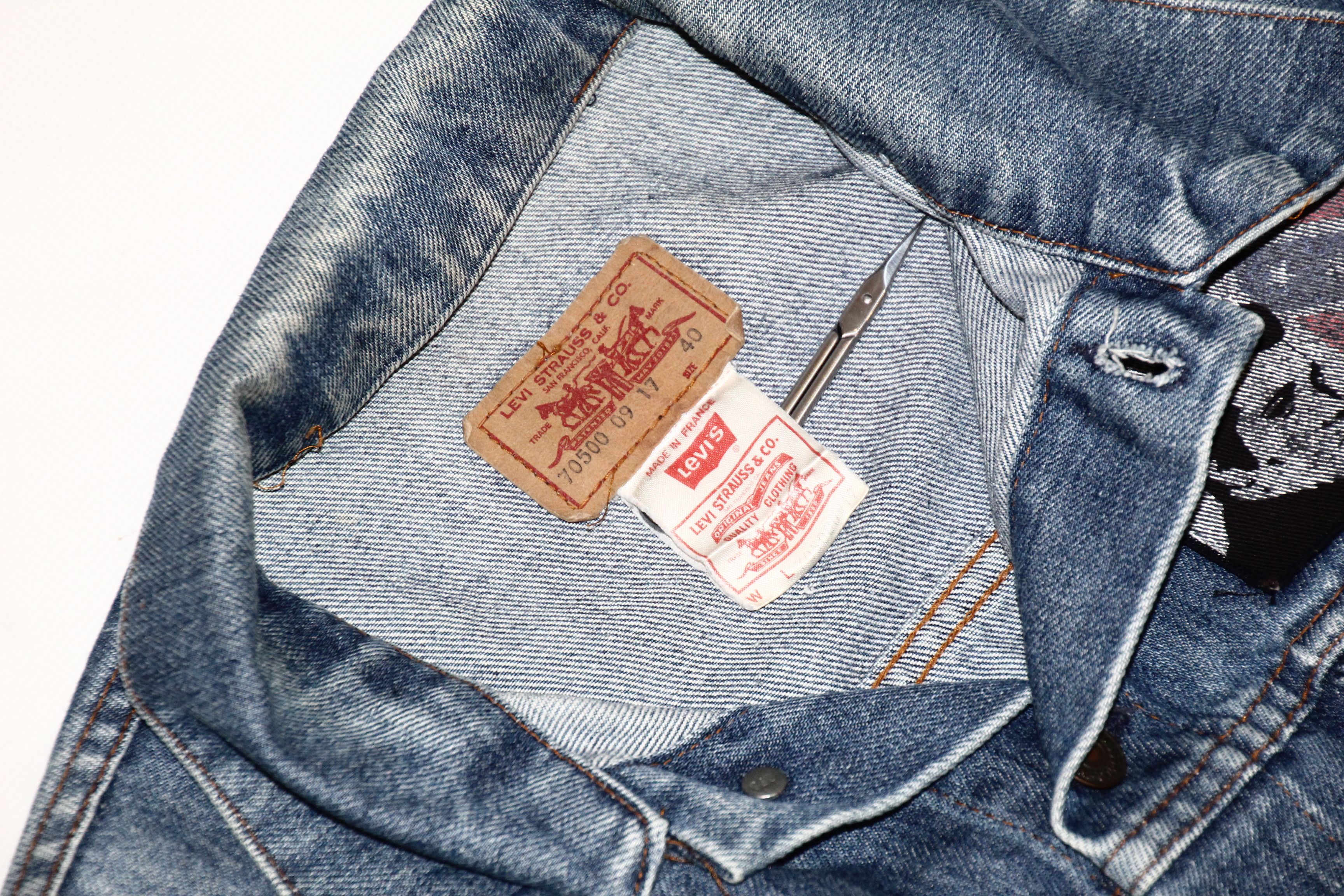 Levi's 70s-80s Levi’s Dnm Trucker Jacket 70500 09 17 Elvis Artwork Size US M / EU 48-50 / 2 - 4 Thumbnail
