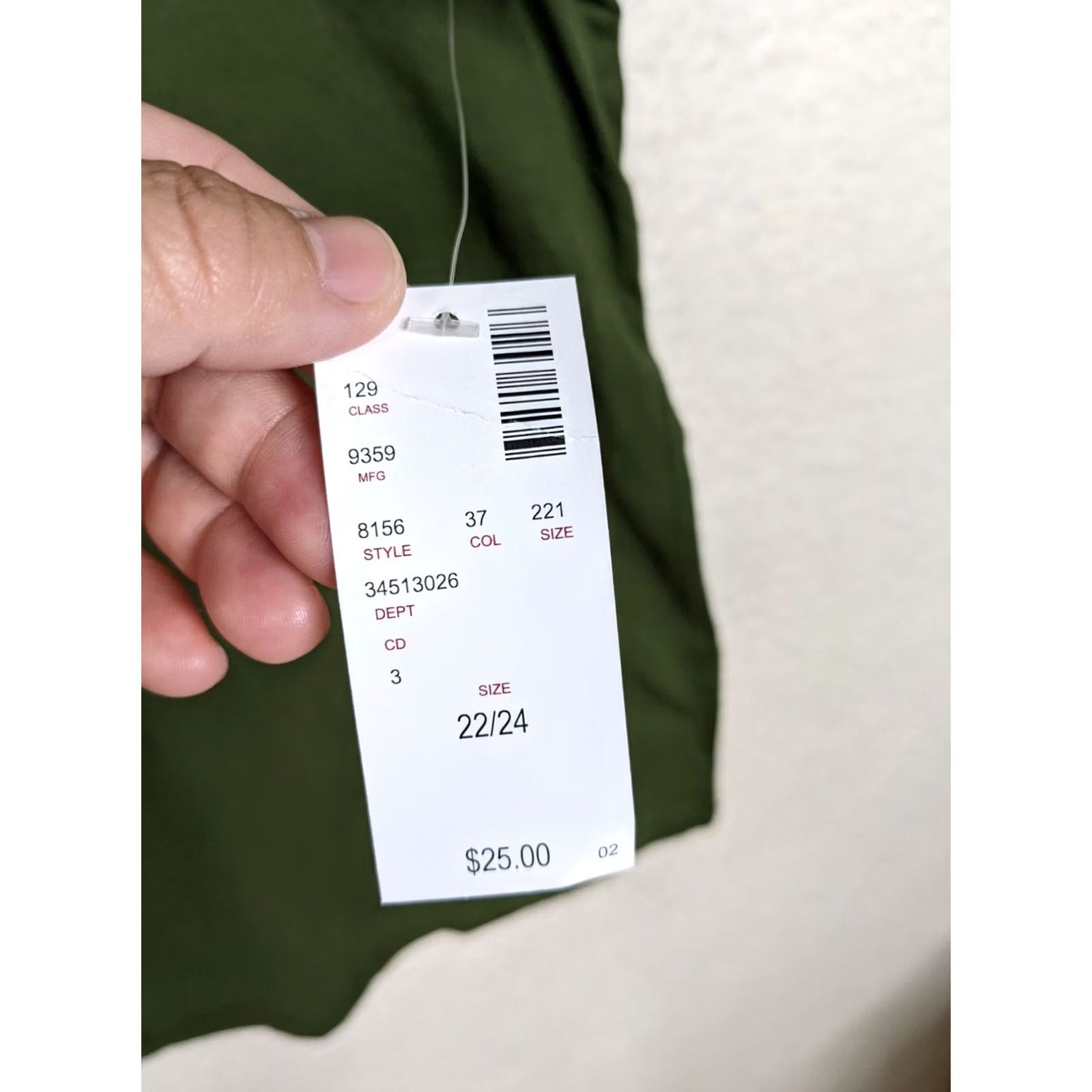 Avenue Avenue Women's T-Shirt Small Short Sleeve V-Neck Dark Green 22/24 NEW Size 3XL / US 20-22 - 6 Thumbnail