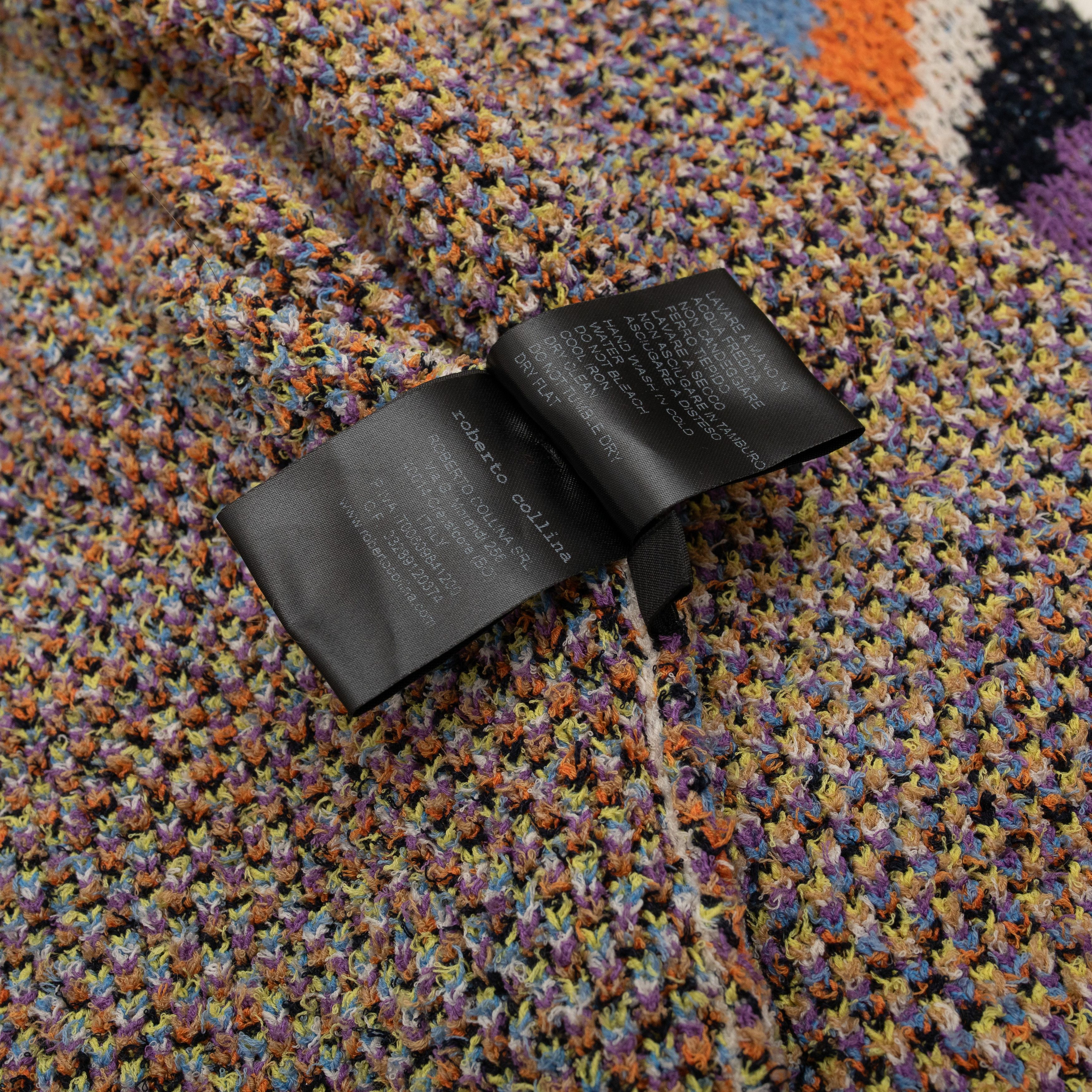 Roberto Collina ROBERTO COLLINA Knitted Multicolor Blazer Jacket Size US L / EU 52-54 / 3 - 7 Thumbnail