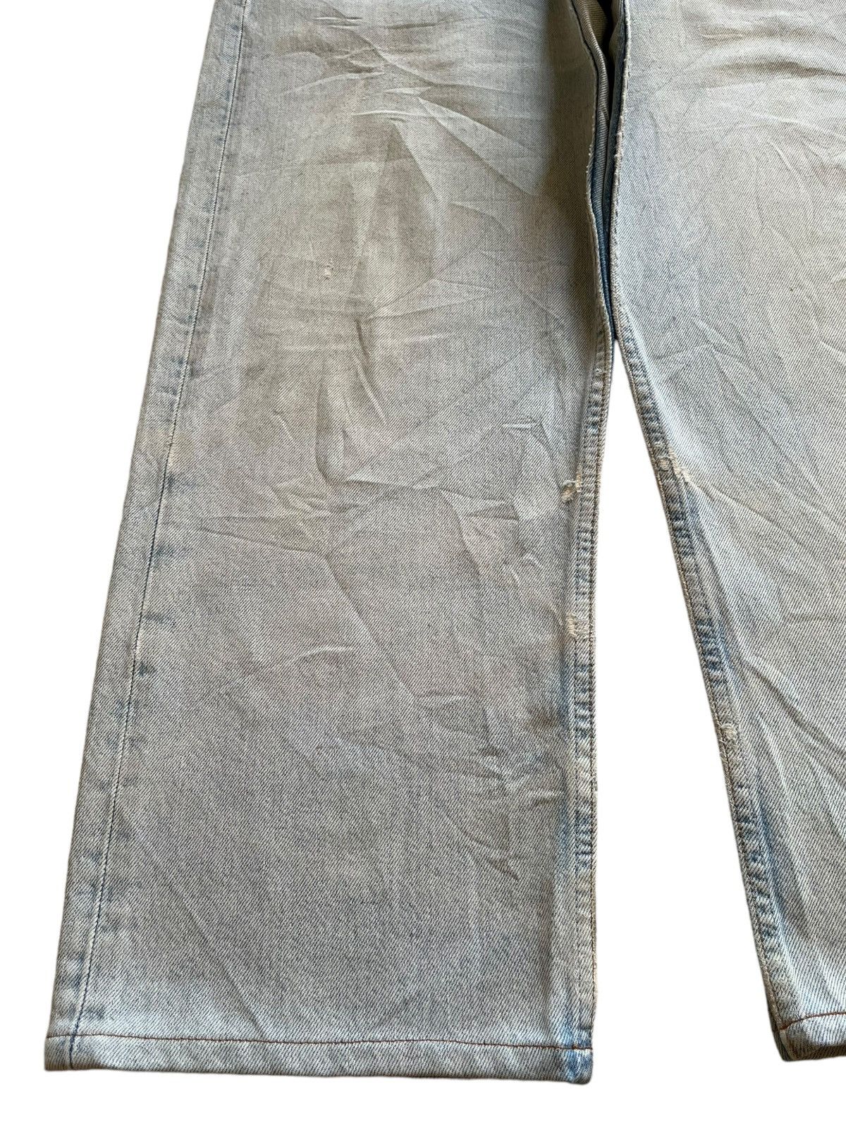 Levi's × Levi's Vintage Clothing SALES🔥Vintage 90s Levis 501 Light Wash Ripped Baggy Jeans Size US 35 - 7 Thumbnail