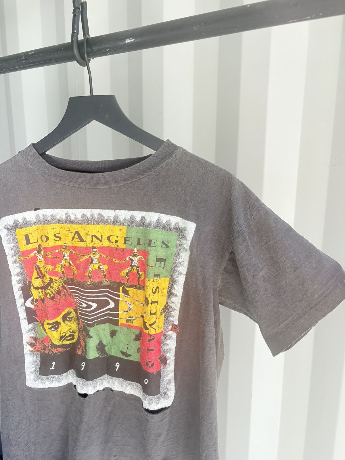 Vintage Vintage Los Angeles Shirt Faded Distressed Grunge Band Size US L / EU 52-54 / 3 - 4 Thumbnail