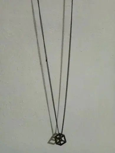 Other Hollow Cube Pendant Necklaces 🔥🔥🔥 Size ONE SIZE - 4 Thumbnail