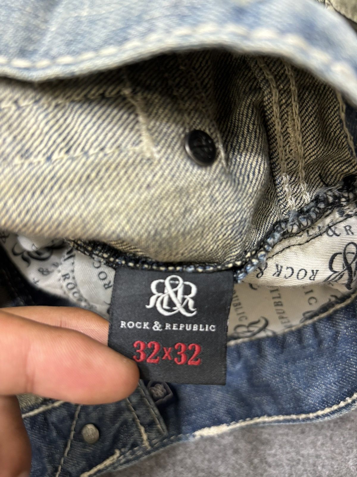 Rock & Republic 💥Sick Distressed 90s Style Rock Republic Flare Denim F502 Size US 34 / EU 50 - 19 Thumbnail