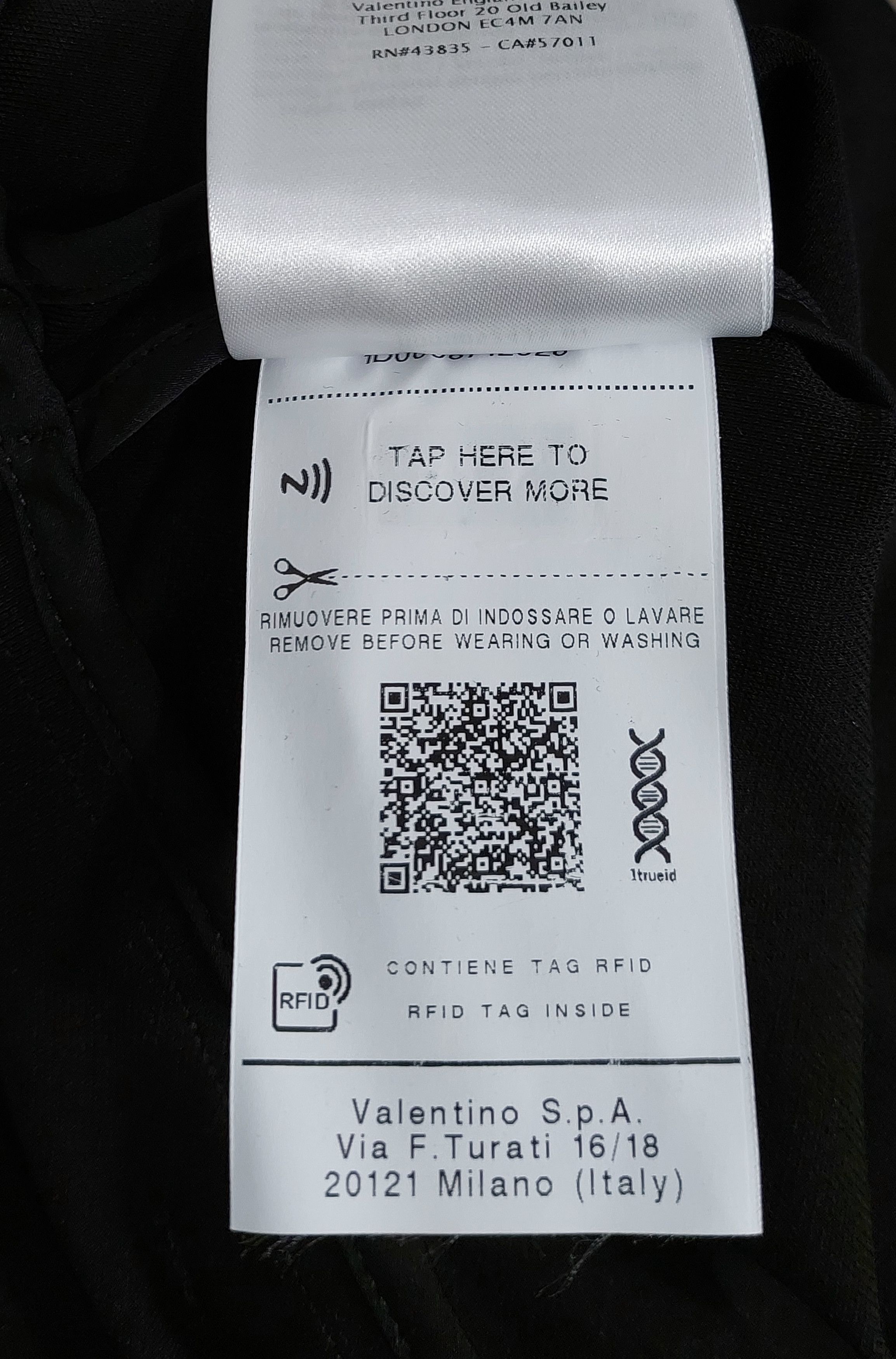 RED Valentino belted viscose half zip LS mini dress - black 36 Size XS / US 0-2 / IT 36-38 - 6 Thumbnail