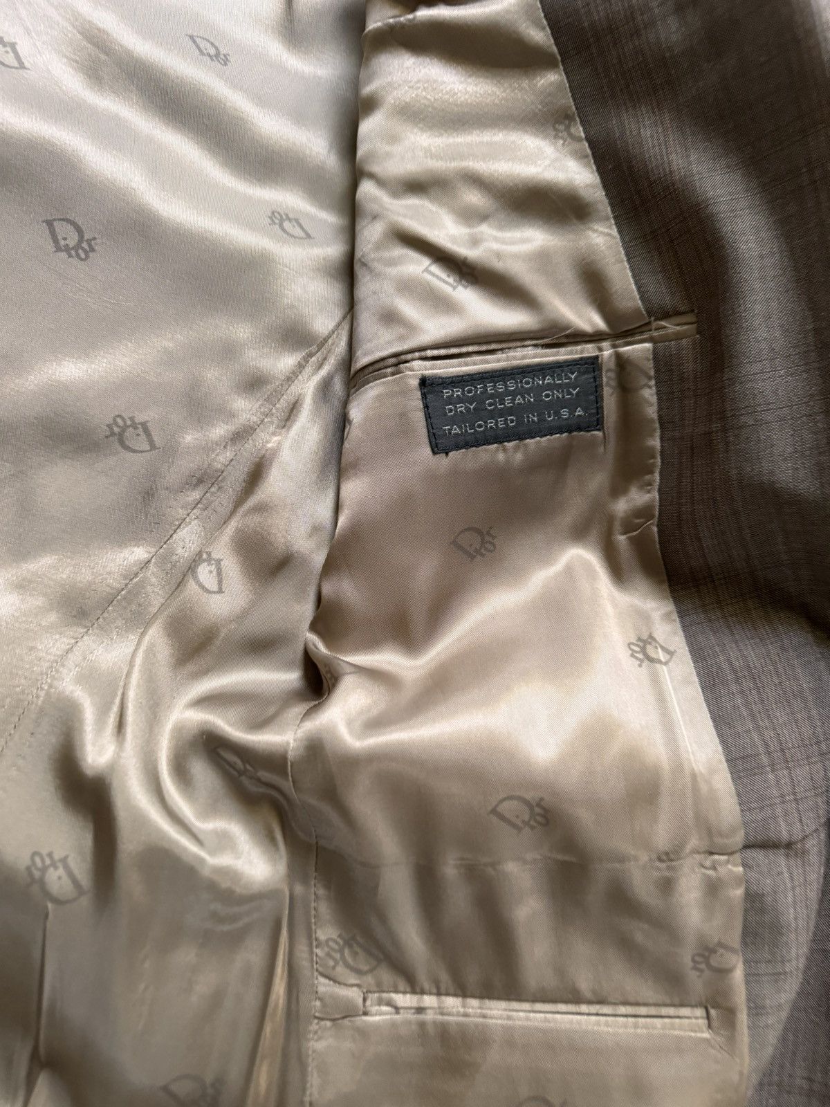 Christian Dior Monsieur Christian Dior Monsieur Prince of Wales Wool Suit Size 40R - 9 Thumbnail
