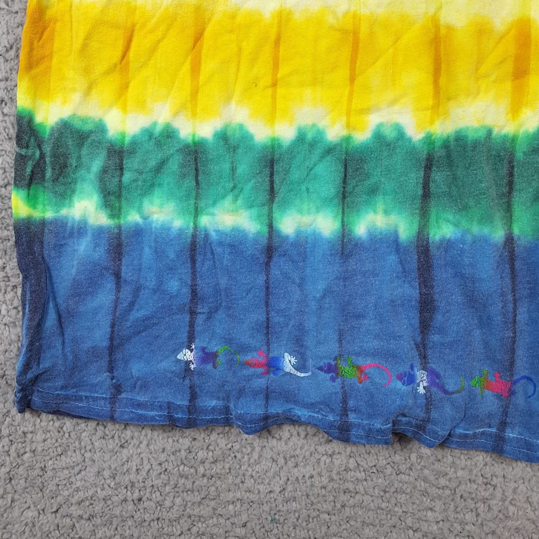 Rainbow Vintage 90s Rainbow Fish Tie-Dye Midi Sundress Women’s Size Medium Beach Bohemian Tropical Summer Size M / US 6-8 / IT 42-44 - 5 Thumbnail