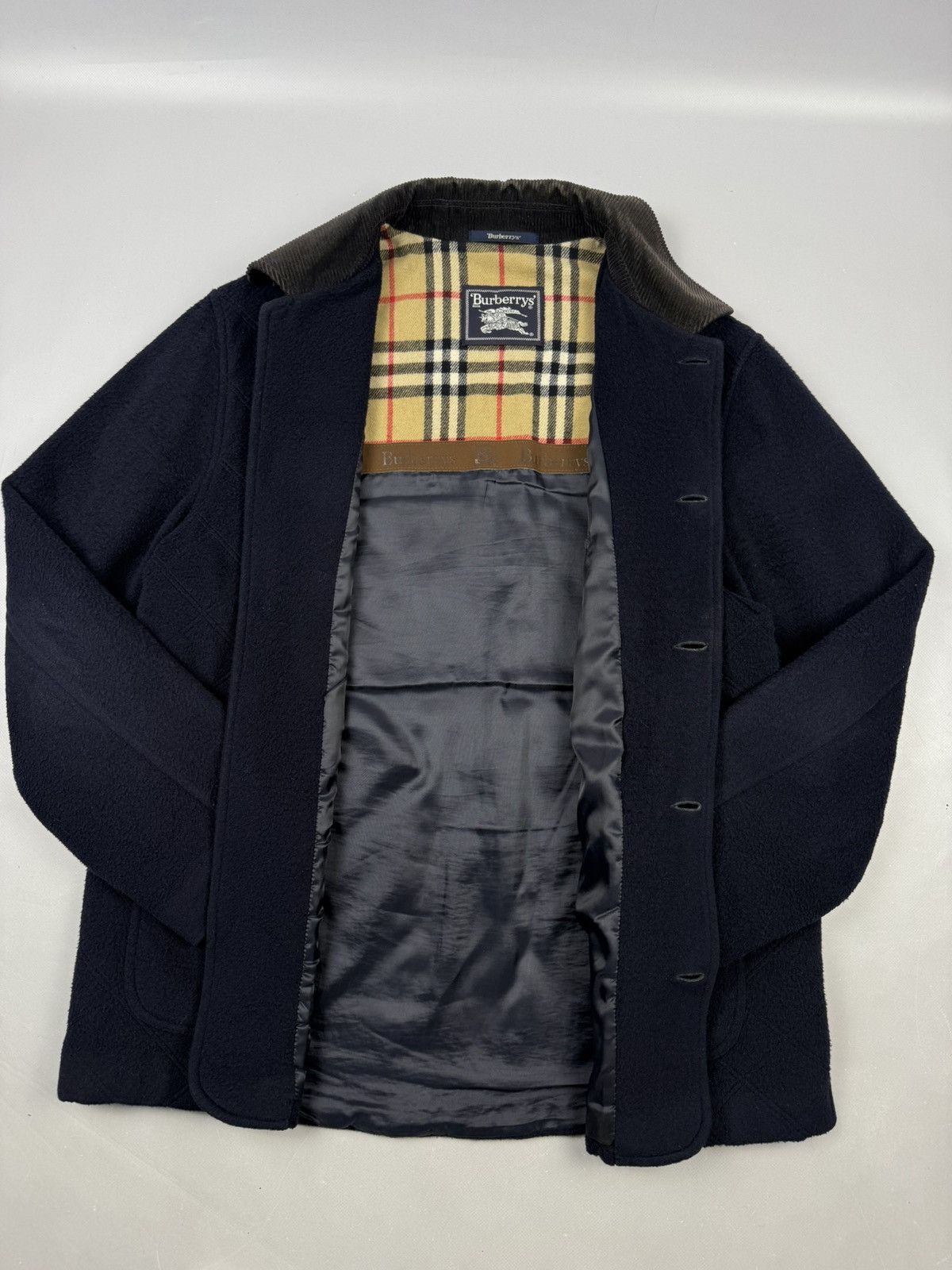 Burberry Vintage Burberry Quilted Wool Jacket – Nova Check Lining Size US L / EU 52-54 / 3 - 6 Thumbnail