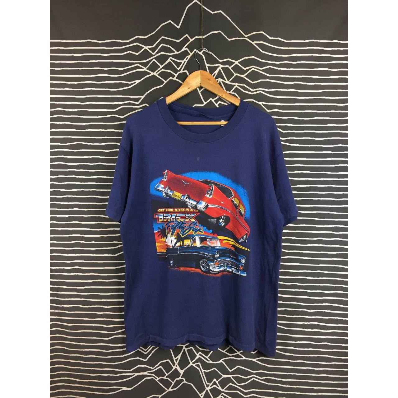Chevrolet Vtg 90s Chevrolet Get Your Kicks In A Trick Fifty-Six Tee Size US XL / EU 56 / 4 - 2 Thumbnail