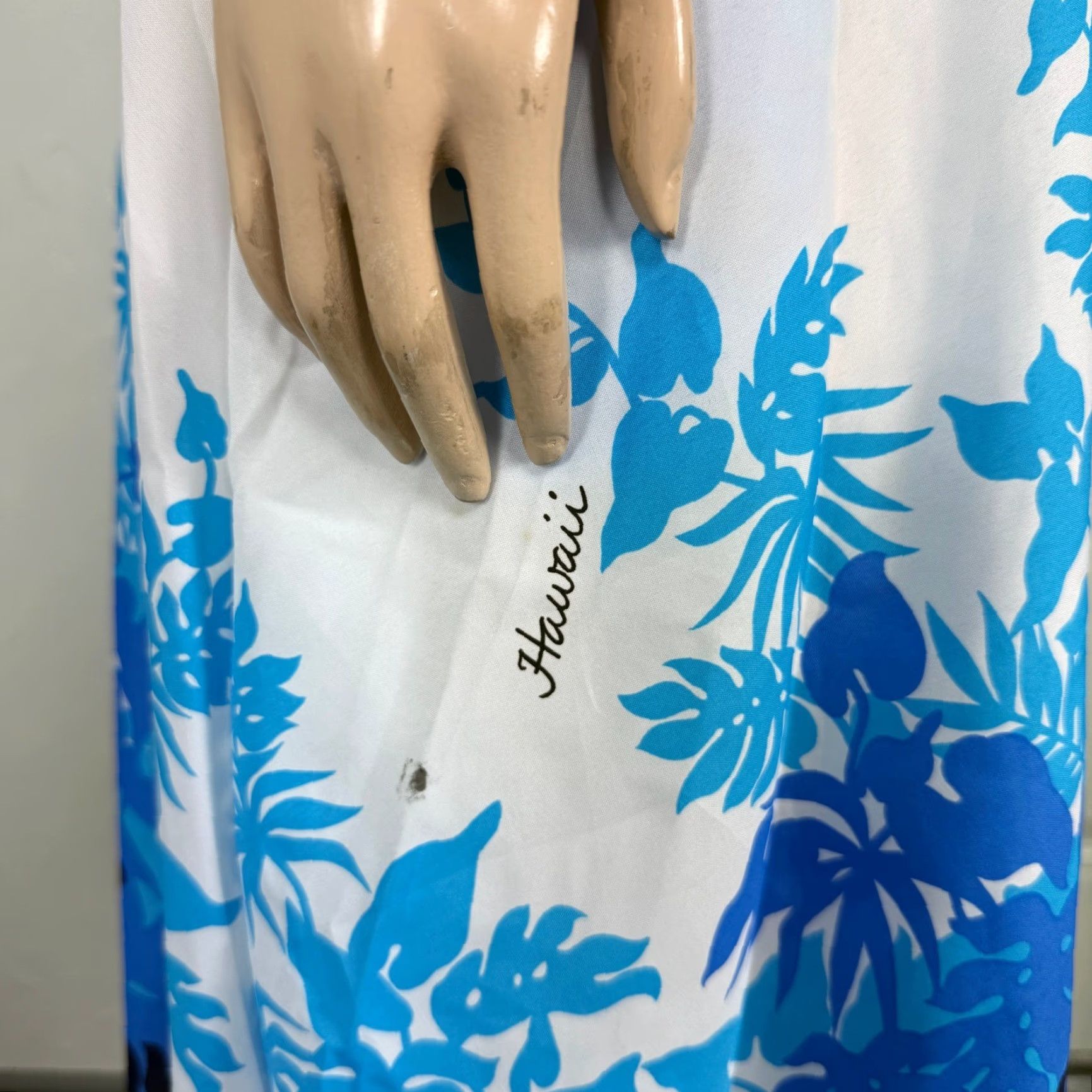 Vintage VINTAGE Royal Creations Dress Hawaiian Party Eveningwear Blue 1970s Royal Creations S/M Women Mens? Size S / US 4 / IT 40 - 6 Thumbnail