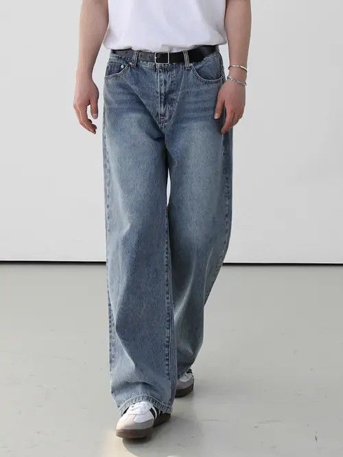 Jean Chiaki x Asami Blue Baggy Denim Jeans, Wide Leg Loose Jeans Size US 30 / EU 46 - 1 Thumbnail