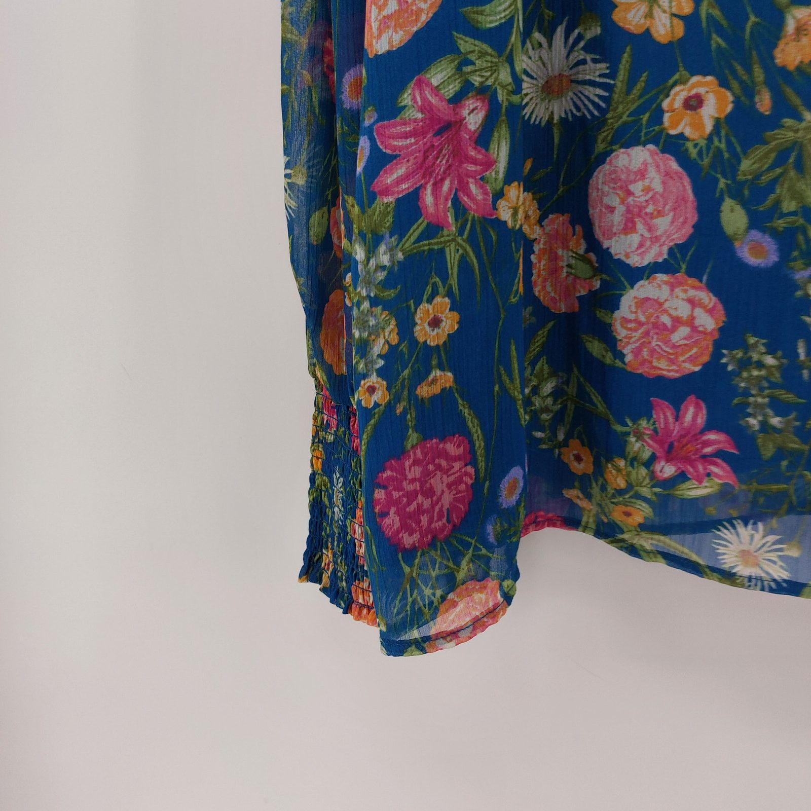 Other Terra & Sky Womens Floral Blouse 1X Spring Polyester Easter Size XXL / US 16-18 / IT 52-54 - 12 Thumbnail