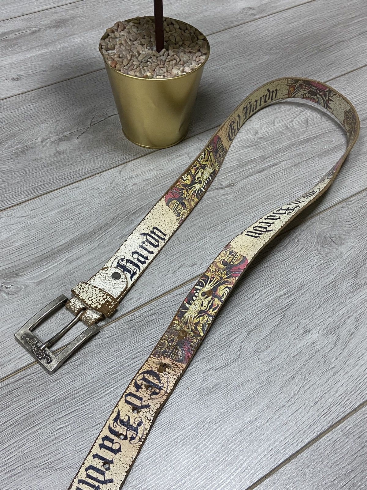 Ed Hardy Ed Hardy tiger 🐯 vintage leather belt Size ONE SIZE - 1 Thumbnail