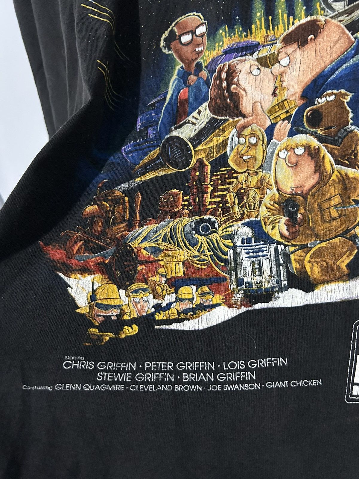 Japanese Brand × Star Wars × Vintage Vintage Family Guy T-shirt Star Wars Episode Street Wear Y2K Size US XL / EU 56 / 4 - 4 Thumbnail